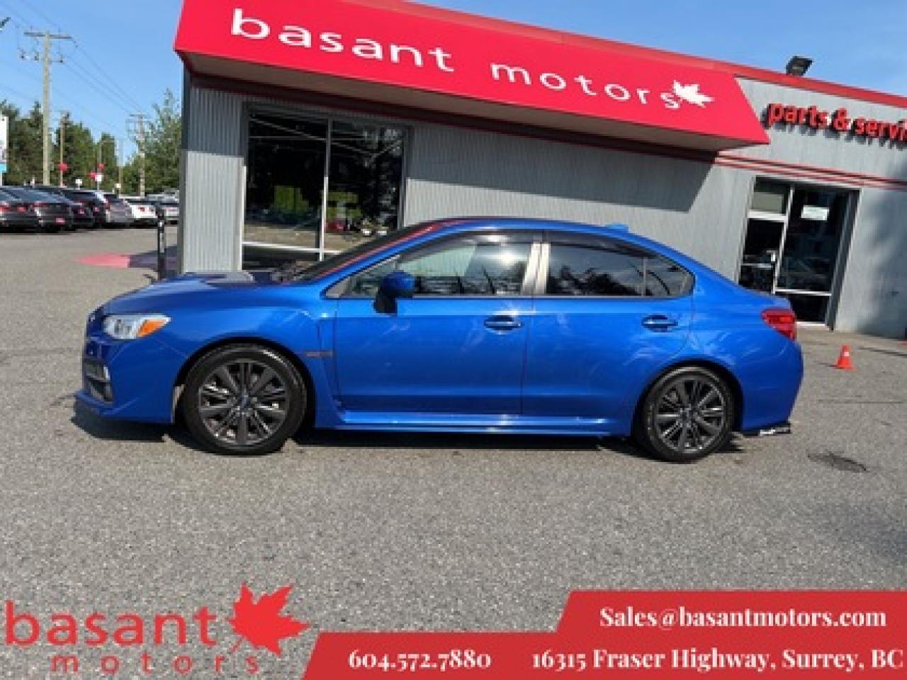 Used 2016 Subaru WRX Low KMs, Backup Cam, All Wheel Drive! for sale in Surrey, BC