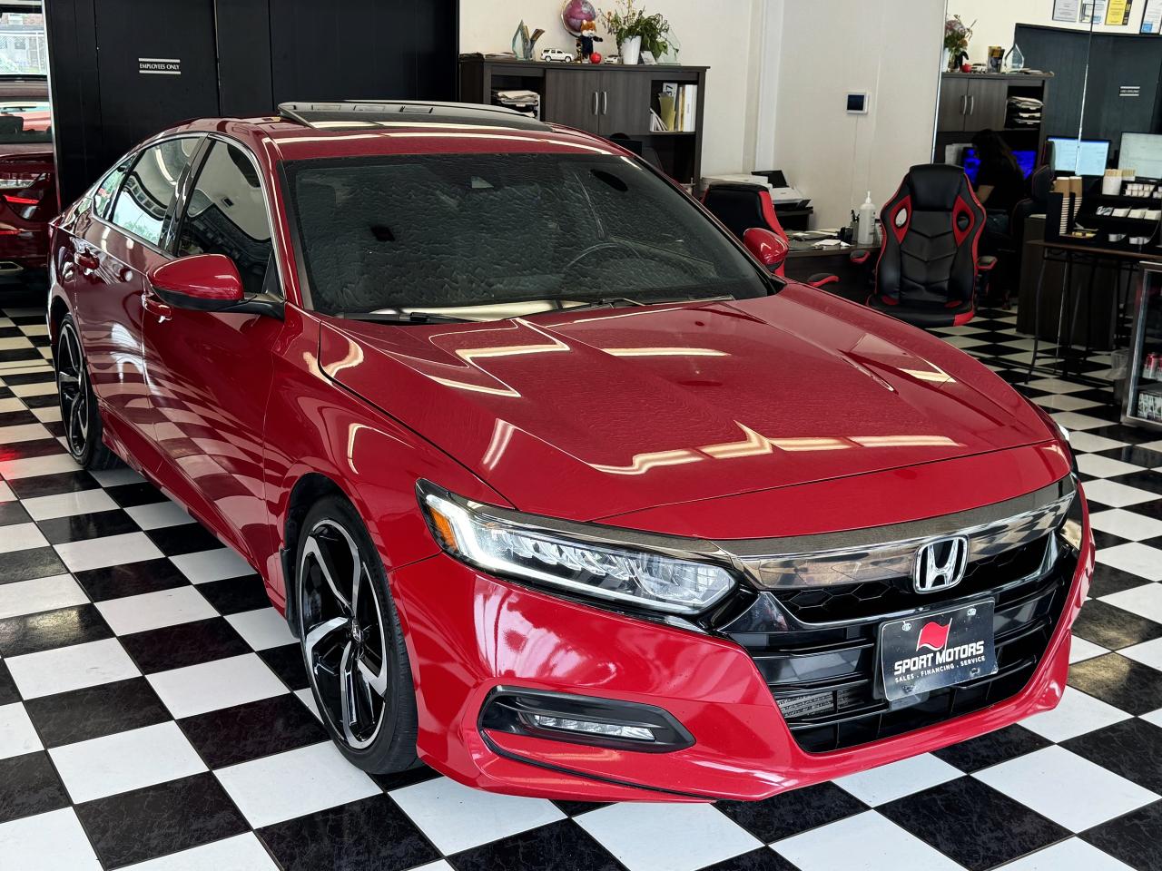 2019 Honda Accord Sport 1.5L+Apple Play+Lane Keep+Roof+CLEAN CARFAX Photo74