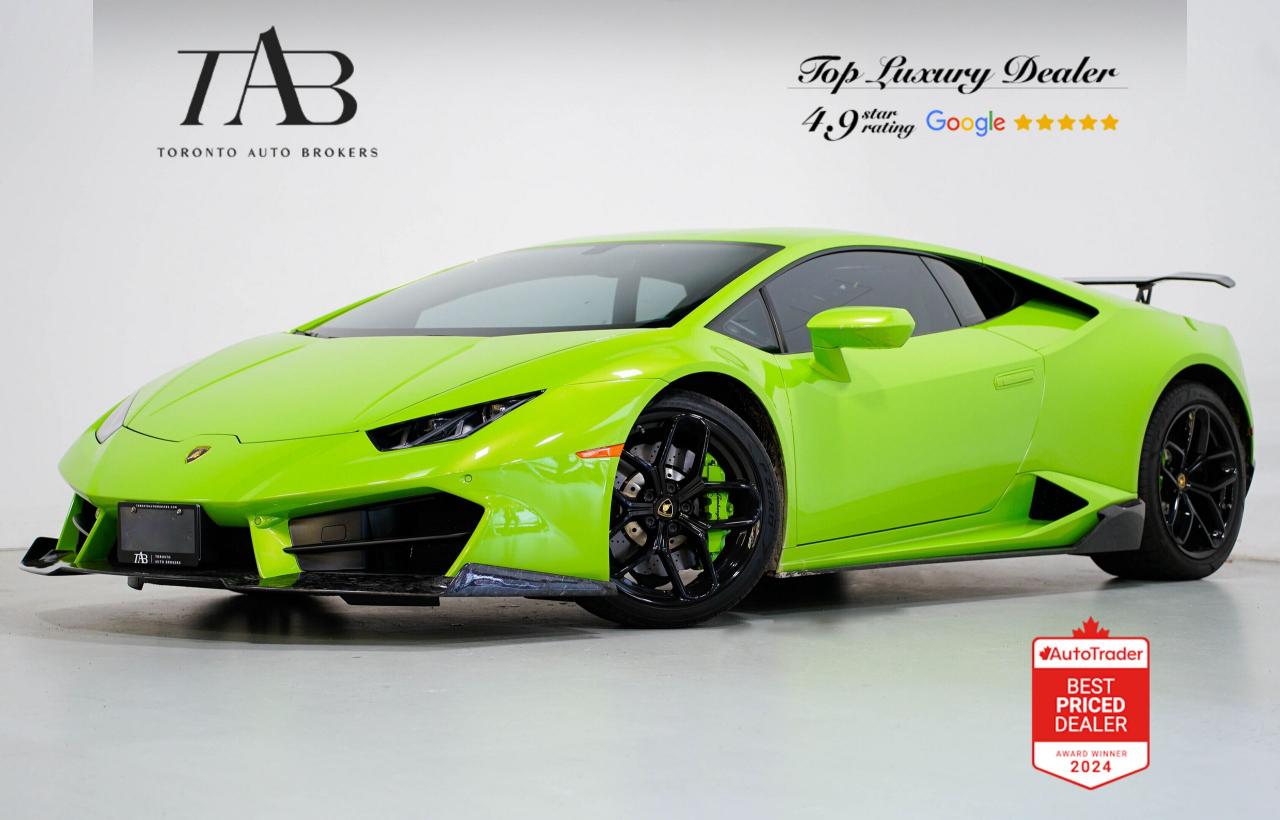 Used 2018 Lamborghini Huracan LP 580-2 | CARBON FIBER | GREEN INTERIOR for sale in Vaughan, ON