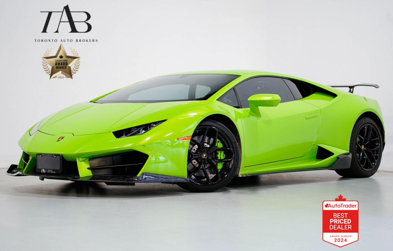 Used 2018 Lamborghini Huracan LP 580-2 | CARBON FIBER | GREEN INTERIOR for sale in Vaughan, ON