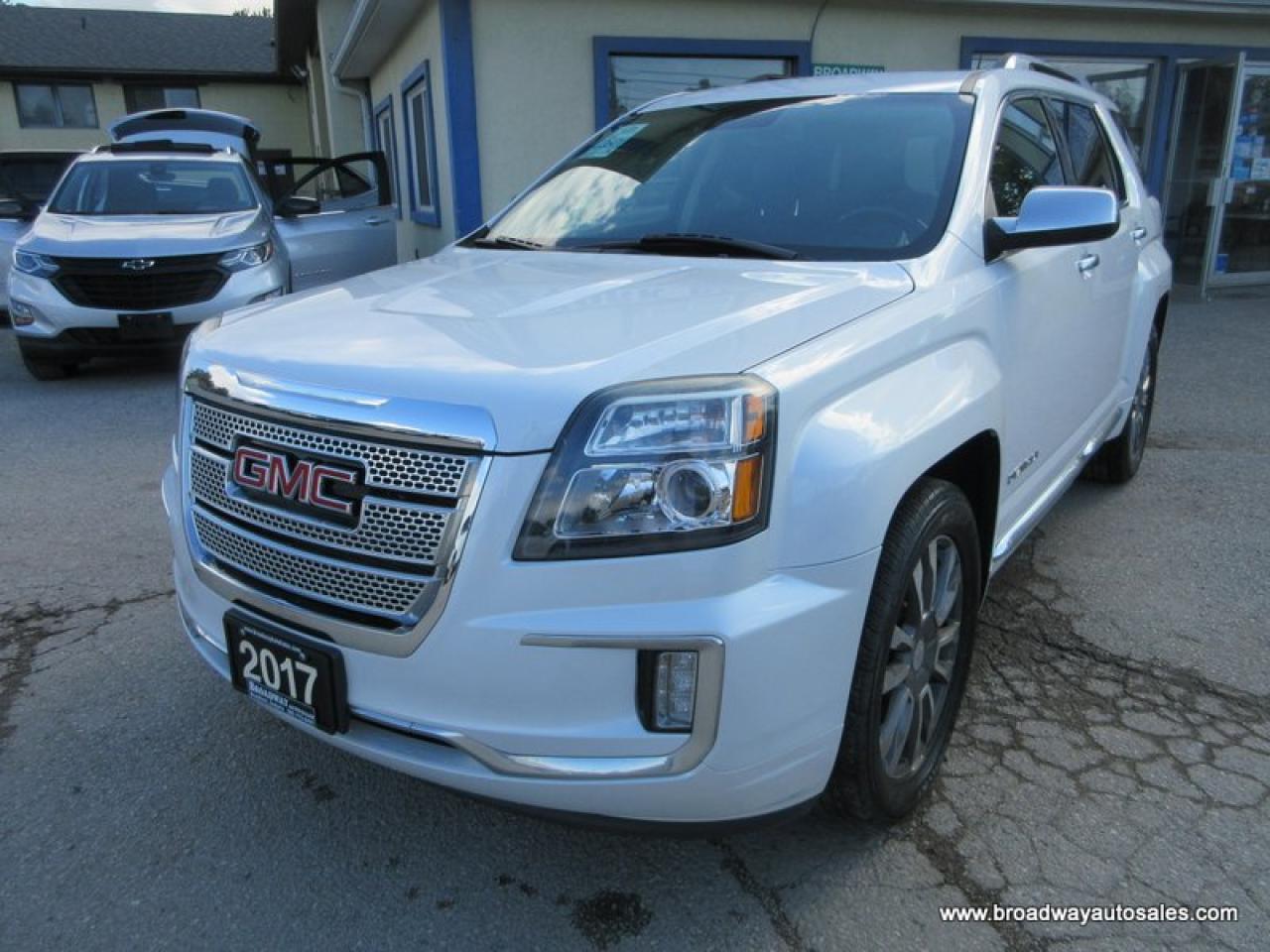 Used 2017 GMC Terrain ALL-WHEEL DRIVE DENALI-VERSION 5 PASSENGER 3.6L - V6.. NAVIGATION.. POWER SUNROOF.. LEATHER.. HEATED SEATS.. BACK-UP CAMERA.. POWER TAILGATE.. for Sale in Bradford, Ontario