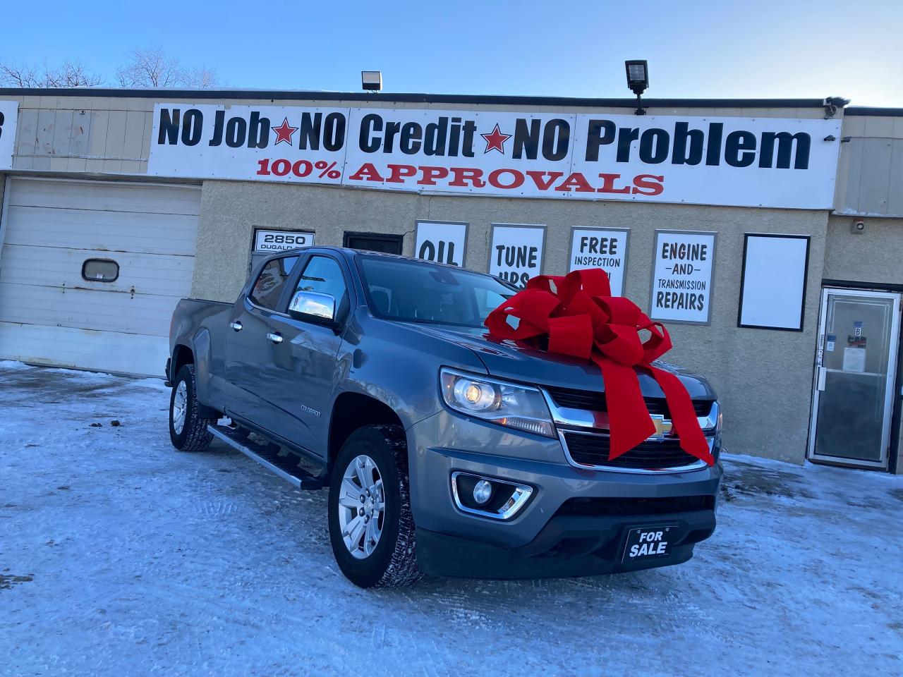 <p><strong>Dealer #4660</strong></p><p><strong>Comes with Fresh Safety Inspection Report</strong></p><p>Experience the perfect blend of capability and luxury with this <strong>2019 Chevrolet Colorado Crew Cab.</strong> Designed to handle any terrain while offering comfort and style, it’s your ideal companion for both work and play.</p><p><strong>Equipment Highlights:</strong></p><ul><li><strong>Body Style:</strong> Crew Cab with a wheelbase of 140.5 inches, providing ample space for passengers and cargo.</li><li><strong>Doors:</strong> 4 doors for easy access to the spacious interior.</li><li><strong>Engine:</strong> 3.6L 6-cylinder gasoline engine delivers powerful performance.</li><li><strong>Fuel Type:</strong> Runs on gasoline for efficiency and convenience.</li><li><strong>Transmission:</strong> Smooth-shifting automatic transmission for seamless driving.</li><li><strong>Drivetrain:</strong> 4 Wheel Drive for confident handling in various driving conditions.</li></ul><p><strong>High Value Options:</strong></p><ul><li><strong>Safety and Convenience:</strong> Includes a backup camera, OnStar, and cruise control for enhanced safety and ease of driving.</li><li><strong>Entertainment:</strong> HD Radio and SiriusXM Satellite Radio keep you entertained on the road.</li><li><strong>Comfort:</strong> Leather upholstery, power-adjustable seats, and dual-zone climate control ensure a comfortable ride for all passengers.</li><li><strong>Performance:</strong> Equipped with xenon headlights and 4WD capability for superior visibility and traction.</li></ul><p><strong>Interior and Exterior Features:</strong></p><ul><li><strong>Interior:</strong> Features include power locks, mirrors, and windows, along with an adjustable steering wheel.</li><li><strong>Exterior:</strong> Durable hard top, running boards, ABS for responsive braking, and multiple airbags for safety.</li></ul><p>Don’t miss out on this opportunity to own a meticulously maintained 2019 Chevrolet Colorado that’s equipped to exceed your expectations. Contact us today to schedule a test drive and see how it can elevate your driving experience.</p><p>Contact us now @ </p><p><span style=text-decoration: underline;><strong>Office # (204) 255-1297 </strong></span></p><p>Toll Free # 1-866-439-2295 </p><p>Direct Sales # (204) 881-5932 </p><p>Email: sales@winnipegcarguy.ca </p><p><strong>Address:</strong> <span style=text-decoration: underline;><em>2850 Dugald Road.</em></span></p><p><strong>   Hours:</strong> <em>10AM -6PM Monday to Friday</em></p><p><em>               10-5 on Saturdays!</em></p><p> </p><p> </p>