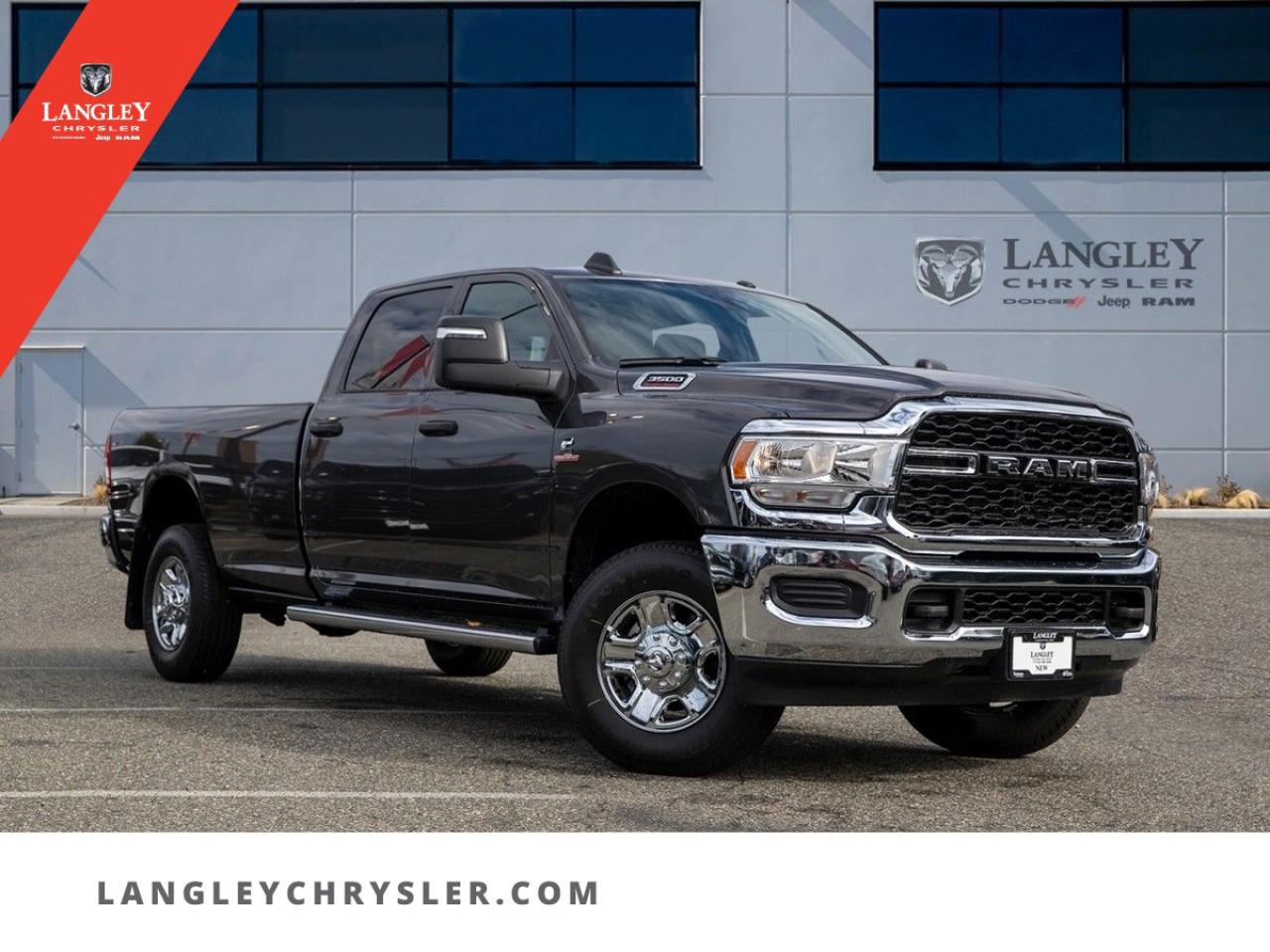 <p><strong><span style=font-family:Arial; font-size:18px;>Gain access to a brand new ride when you explore the automotive opportunities on our website! Discover the 2024 RAM 3500 Tradesman Pickup in sleek Grey with a pristine Black interior, featuring a robust 6.7L 6-cylinder engine and 6-speed automatic transmission..</span></strong></p> <p><span style=font-family:Arial; font-size:18px;>Step into the future of driving with the 2024 RAM 3500 Tradesman, a marvel of modern engineering and design.. This brand new pickup is the epitome of rugged elegance, boasting a powerful 6.7L 6-cylinder engine paired with a seamless 6-speed automatic transmission, ensuring a smooth yet commanding drive.. Did you know that the RAM 3500 Tradesman is crafted to handle the toughest jobs with ease while providing unmatched comfort and convenience? From its advanced traction control to its comprehensive safety features like dual front impact and side impact airbags, this vehicle is designed to keep you and your passengers secure on every journey..</span></p> <p><span style=font-family:Arial; font-size:18px;>Experience the convenience of power windows and power steering, along with the luxury of a meticulously designed interior featuring front and rear beverage holders, a tilt steering wheel, and a high-tech AM/FM radio system.. The Tradesmans fully automatic headlights and delay-off feature ensure optimal visibility, while the trailer hitch receiver and single rear wheels make it perfect for towing and heavy-duty tasks.. The exterior, finished in a sophisticated Grey, complements the Black interior, creating a stylish yet functional aesthetic..</span></p> <p><span style=font-family:Arial; font-size:18px;>With features like electronic stability, brake assist, and a low tire pressure warning system, you can drive with confidence no matter where the road takes you.. Dont just love your car, love buying it! At Langley Chrysler, we believe in providing our customers with not only exceptional vehicles but also an exceptional buying experience.. Visit us today to explore the new 2024 RAM 3500 Tradesman Pickup and drive away in a vehicle thats as reliable as it is impressive.</span></p>Dealer number: 5097, Doc fee: $968 Safety & Convince Warranty: $699 Finance Placement: $628

<p>*All prices are net of all manufacturer incentives and/or rebates and are subject to change by the manufacturer without notice. All prices plus applicable taxes, applicable environmental recovery charges, documentation of $599 and full tank of fuel surcharge of $76 if a full tank is chosen.<br />Other items available that are not included in the above price:<br />Tire & Rim Protection and Key fob insurance starting from $599<br />Service contracts (extended warranties) for up to 7 years and 200,000 kms starting from $599<br />Custom vehicle accessory packages, mudflaps and deflectors, tire and rim packages, lift kits, exhaust kits and tonneau covers, canopies and much more that can be added to your payment at time of purchase<br />Undercoating, rust modules, and full protection packages starting from $199<br />Flexible life, disability and critical illness insurances to protect portions of or the entire length of vehicle loan?im?im<br />Financing Fee of $500 when applicable<br />Prices shown are determined using the largest available rebates and incentives and may not qualify for special APR finance offers. See dealer for details. This is a limited time offer.</p>