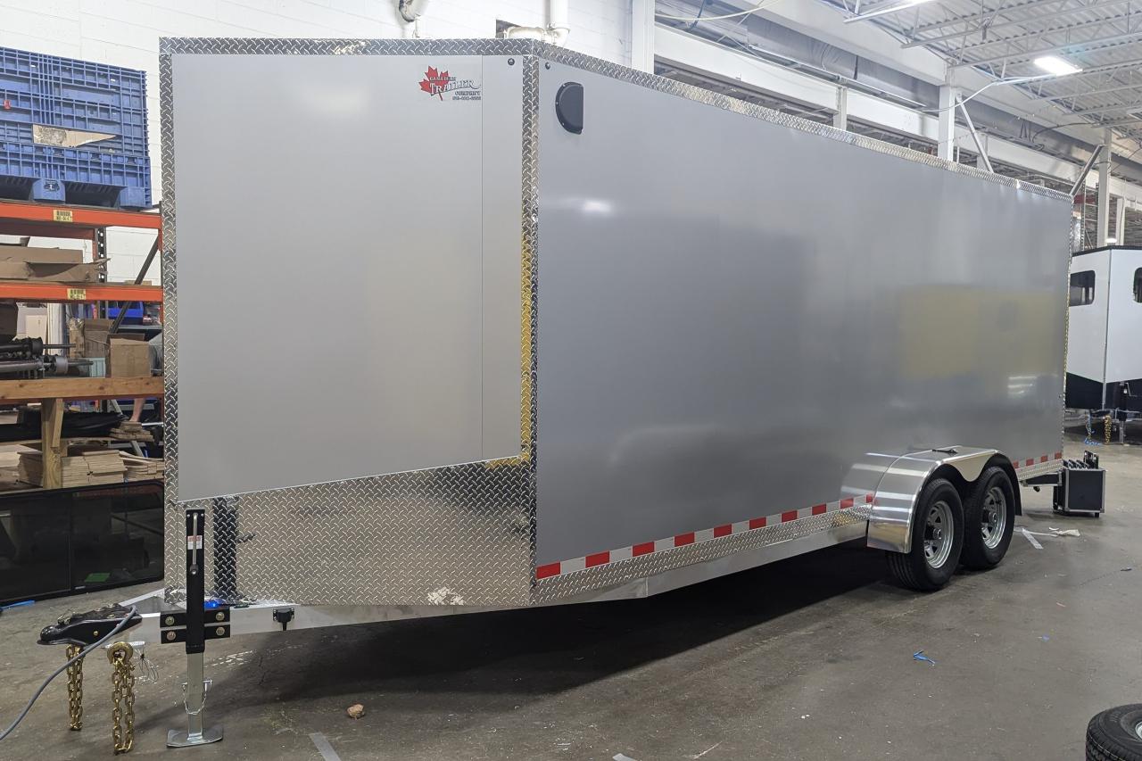 New 2024 Canadian Trailer Company 7x14 V Nose Cargo Trailer Aluminum Tandem Axle for sale in Guelph, ON