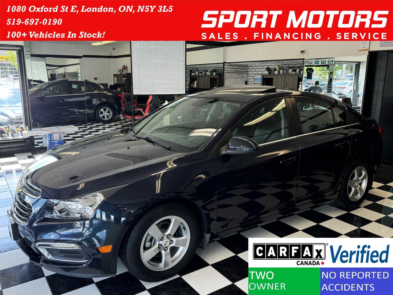 2015 Chevrolet Cruze 2LT++Camera+Heated Leather+Roof+GPS+CLEAN CARFAX - Photo #1