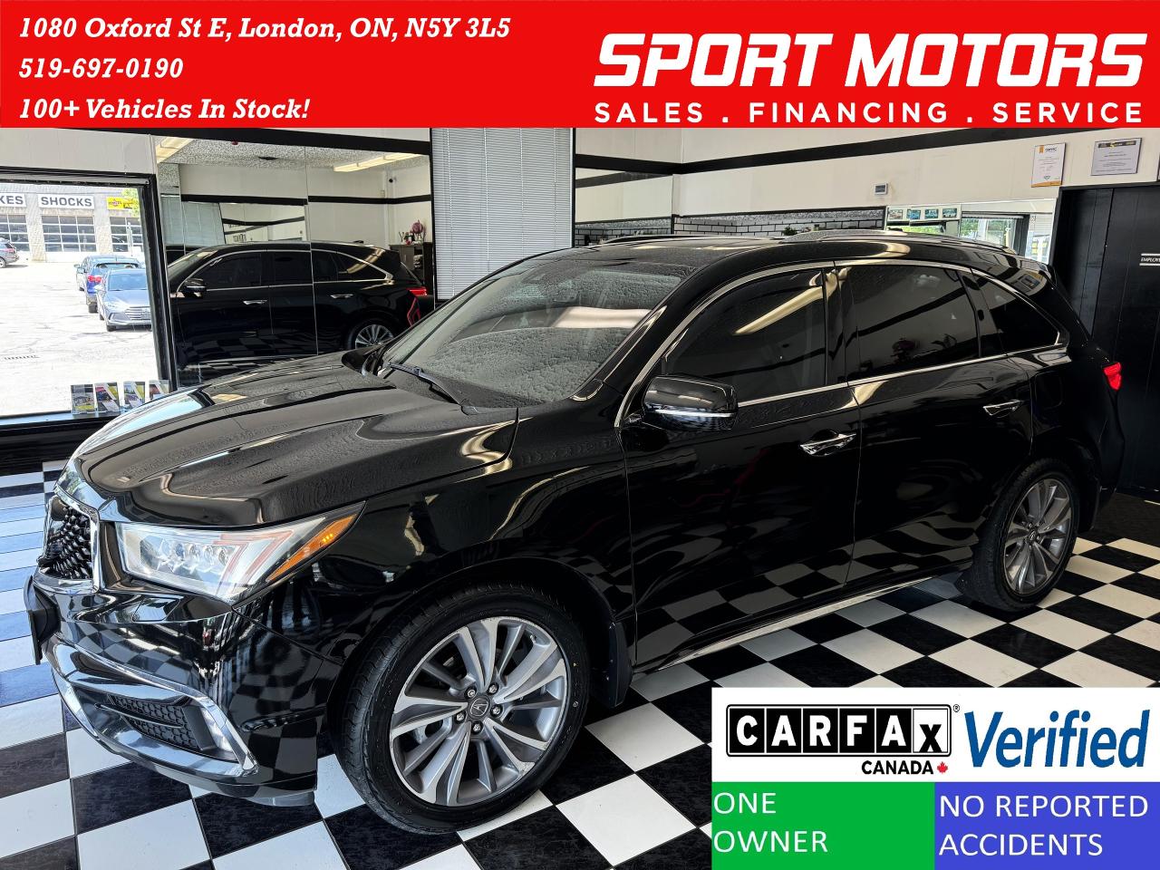2018 Acura MDX Elite SH-AWD 7 Passenger+New Tires+DVD+CLEANCARFAX Photo74