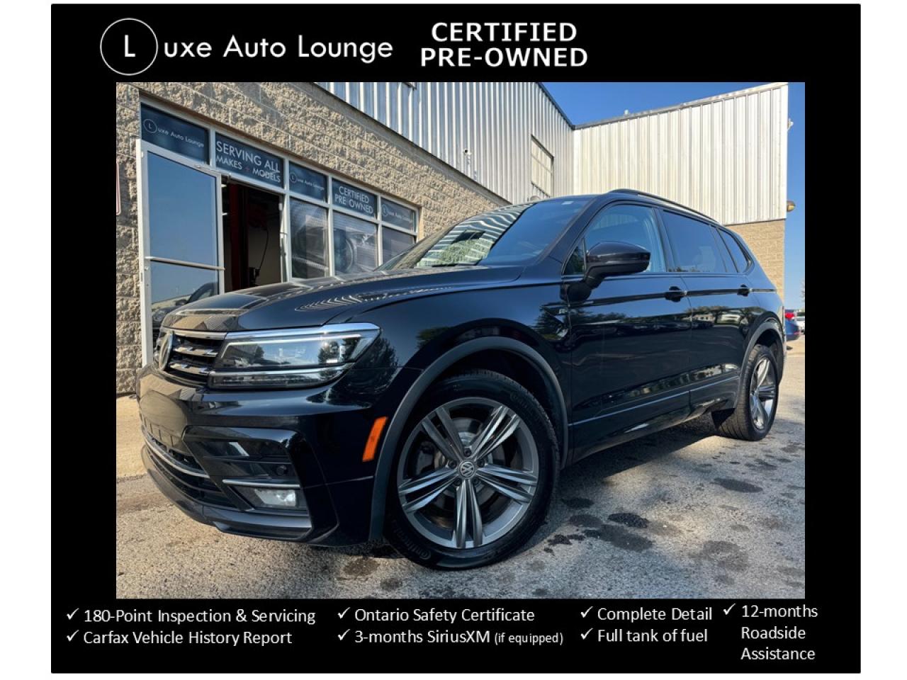 Used 2021 Volkswagen Tiguan R-LINE AWD! LOW KM, PANO ROOF, NAV, LEATHER, CLEAN for sale in Orleans, ON