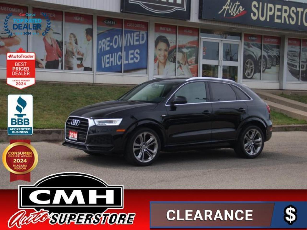 Used 2018 Audi Q3 2.0 TFSI Technik  **S LINE - LOW KMS** for sale in St. Catharines, ON