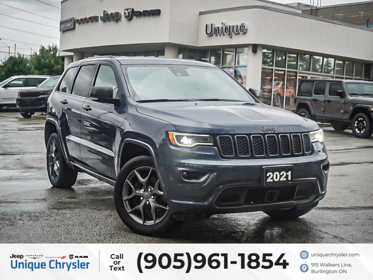 Used 2021 Jeep Grand Cherokee 80th Anniversary Edition 4x4| NAV| SUNROOF| for sale in Burlington, ON