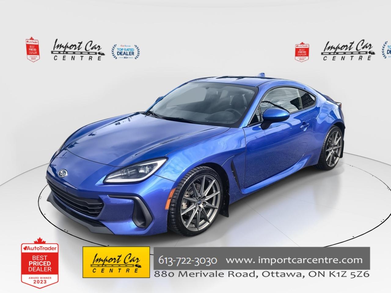 Used 2023 Subaru BRZ Sport-tech 6SPD, SPORT TECH, HTD. SEATS, BK CAM, A for sale in Ottawa, ON