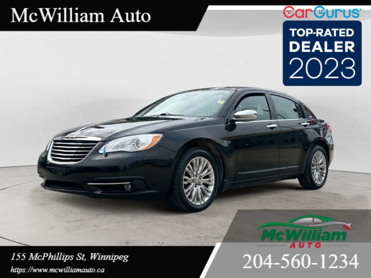 Used 2012 Chrysler 200 Limited I SUNROOF I LEATHER HEATED SEATS I *LOCAL VEHICLE* for sale in Winnipeg, MB