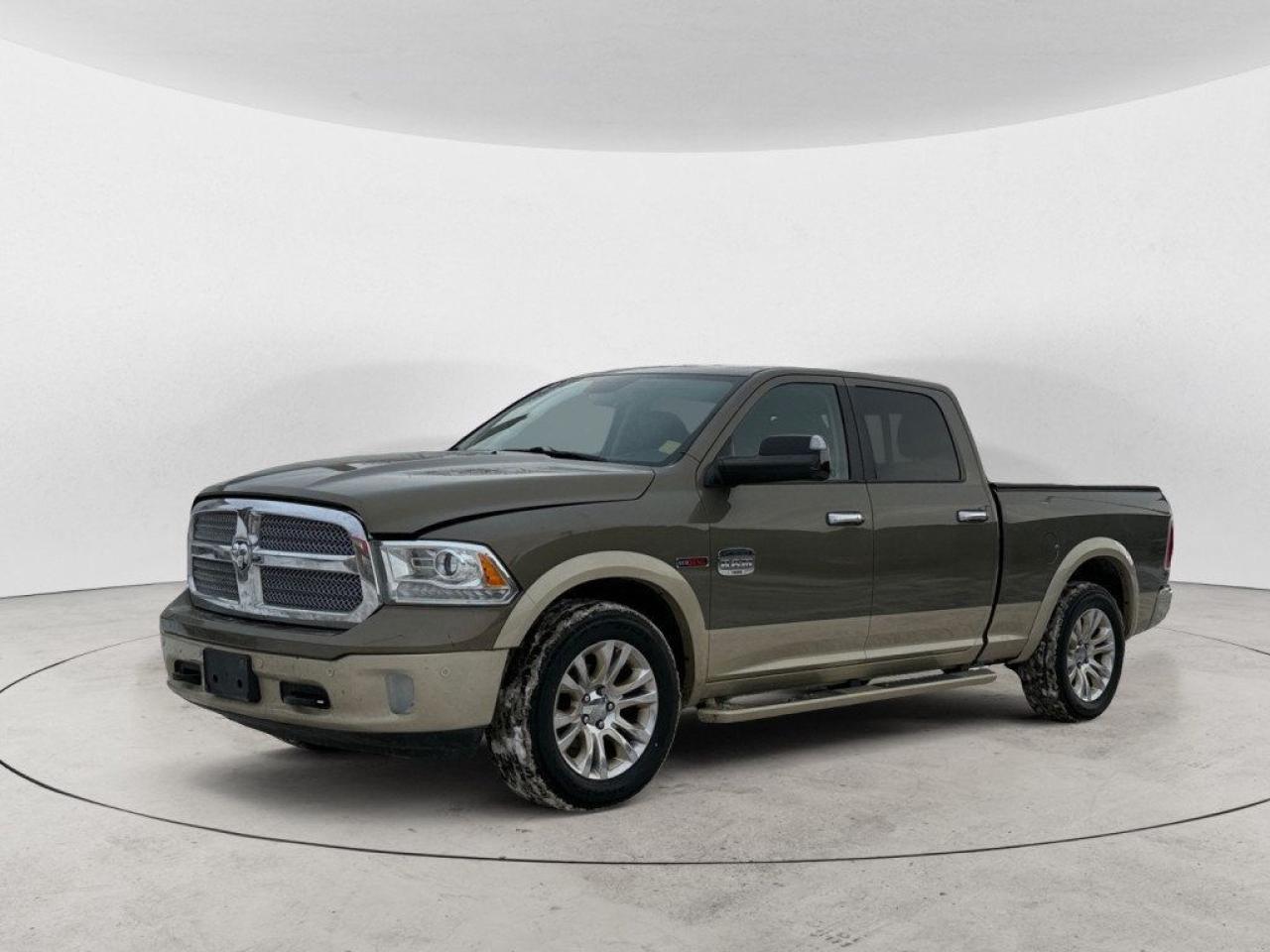 Used 2015 RAM 1500 Laramie Longhorn Crew Cab I SUNROOF I HEATED&COOLED LTHR SEATS|HTD STEERING WHEEL|COMMAND START| for sale in Winnipeg, MB