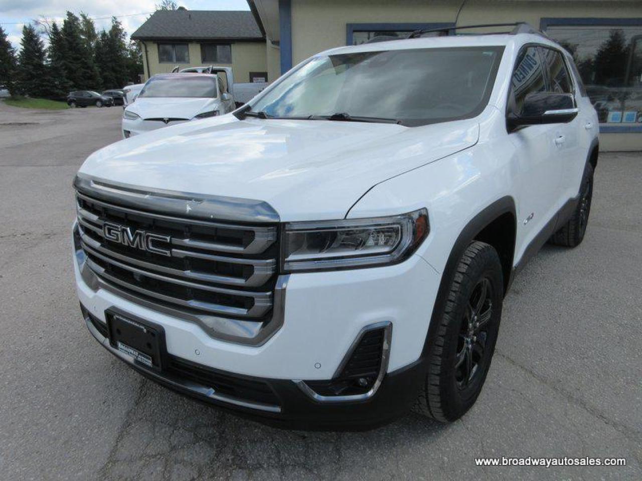 Used 2021 GMC Acadia LOADED AT4-MODEL 6 PASSENGER 3.6L - V6.. CAPTAINS.. 3RD ROW.. NAVIGATION.. DUAL SUNROOF.. LEATHER.. HEATED SEATS & WHEEL.. POWER TAILGATE.. for sale in Bradford, ON