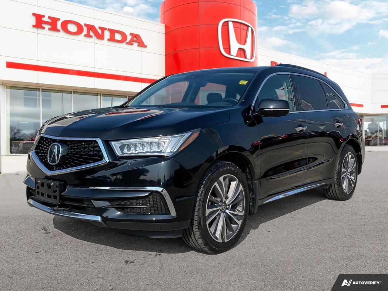 Used 2019 Acura MDX Tech Clean CARFAX | Sunroof | Power Liftgate for sale in Winnipeg, MB