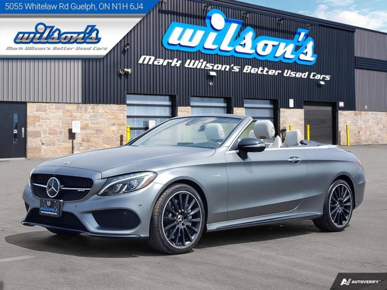 Used 2018 Mercedes-Benz C-Class AMG C 43  AMG® 4Matic Cabriolet, Night Edition, AMG Studio Package, Navi, New Tires! for sale in Guelph, ON