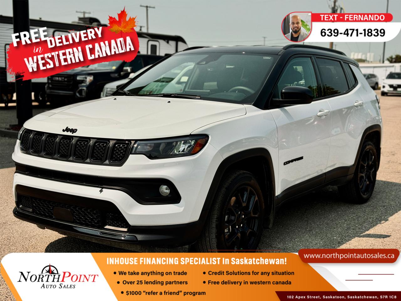 Used 2024 Jeep Compass Altitude for sale in Saskatoon, SK