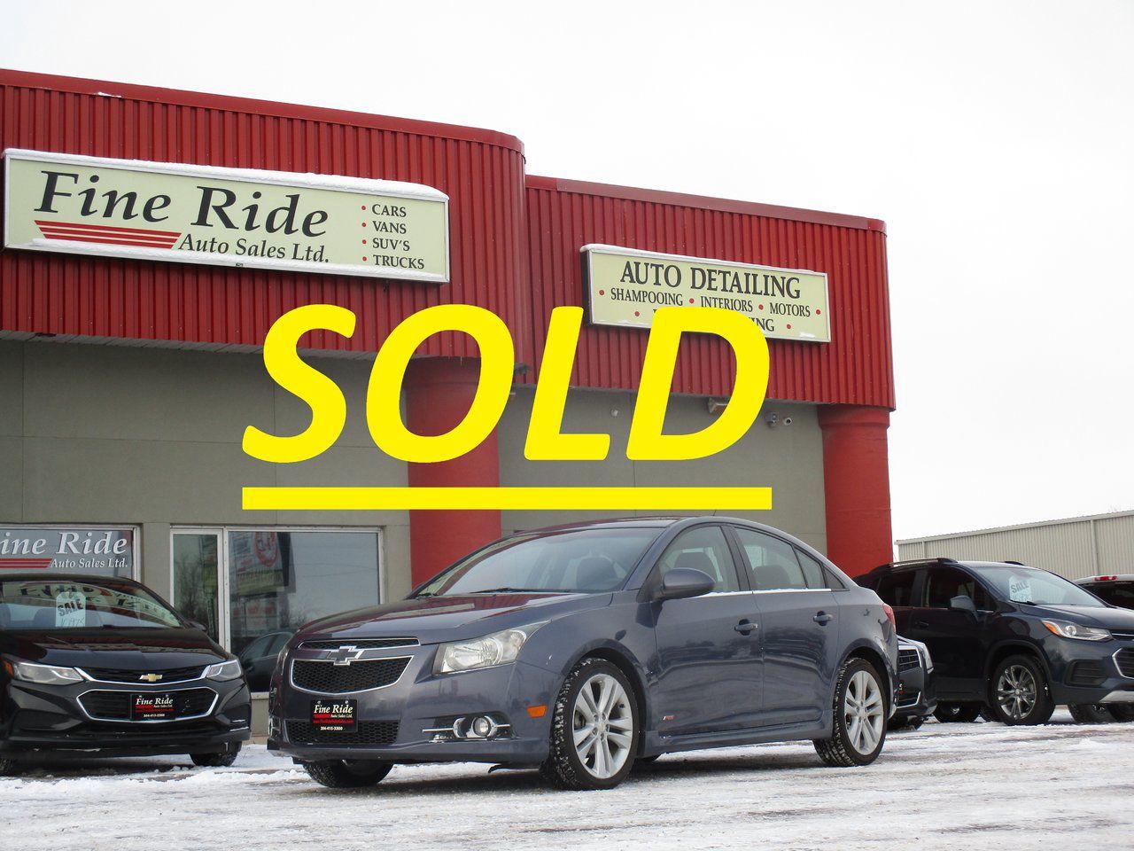 Used 2014 Chevrolet Cruze 2LT for sale in West Saint Paul, MB
