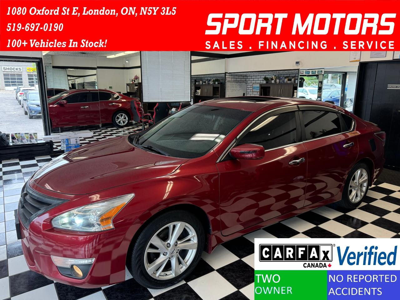 2015 Nissan Altima SV+New Tires+Brakes+Camera+Roof+Tinted+CleanCarfax
