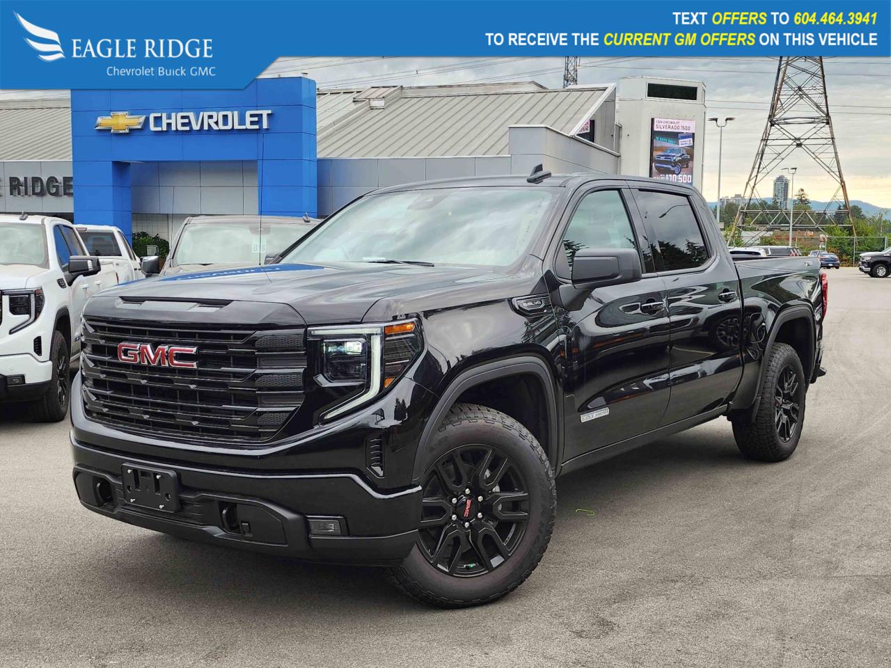 New 2024 GMC Sierra 1500 Elevation 4x4,  lane keep assist, automatic lights, adaptive cruise control, Apple CarPlay and Android Auto. for sale in Coquitlam, BC