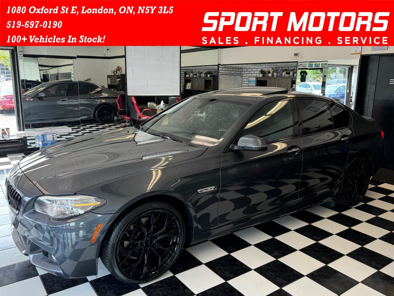 Used 2016 BMW 5 Series 528i Xdrive M Sport PKG+New Tires+Brakes+GPS+Roof for sale in London, ON