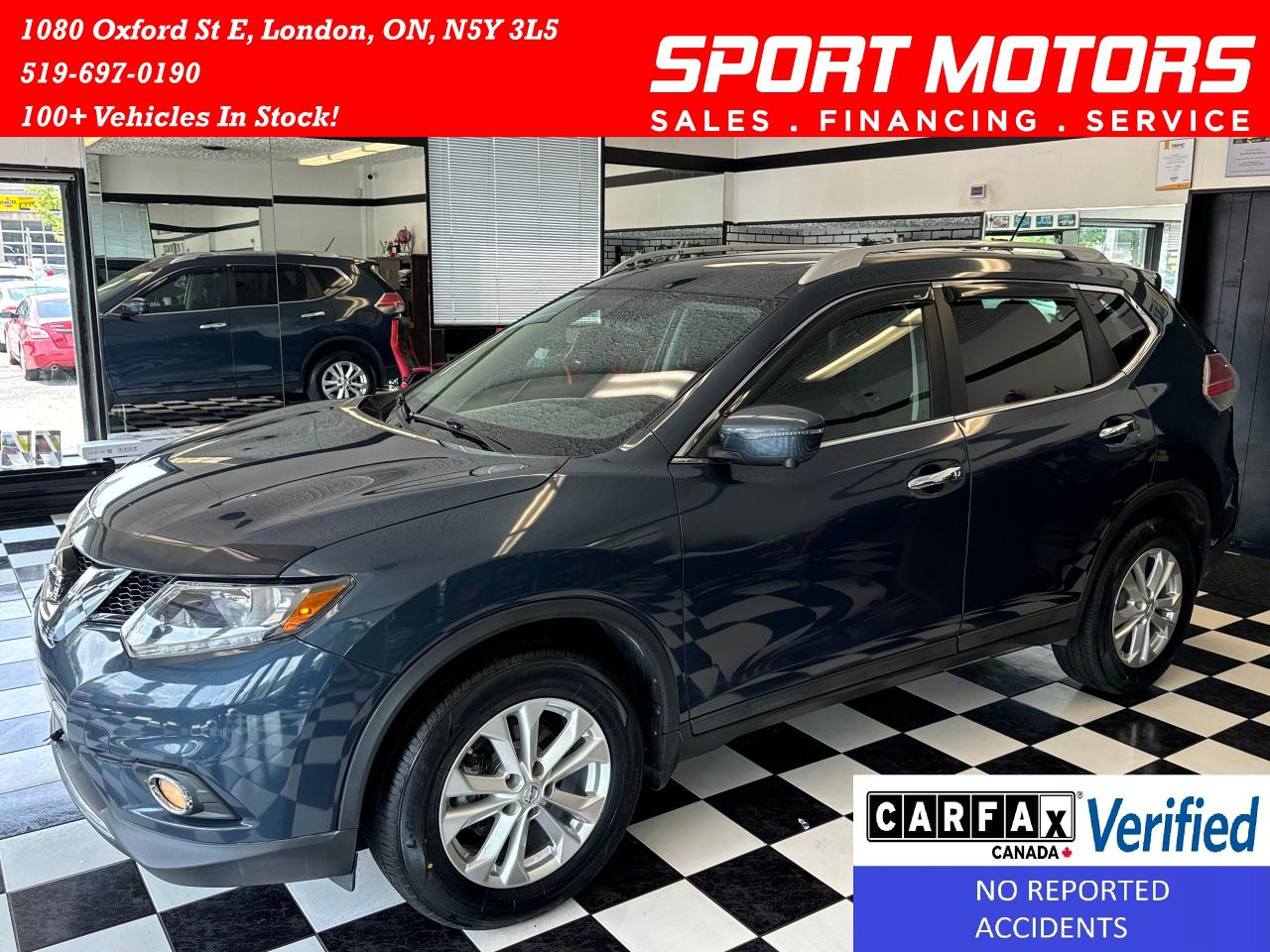2016 Nissan Rogue SV Tech AWD+Roof+BSM+GPS+360Camera+CLEAN CARFAX