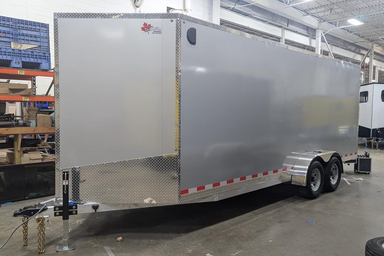 2024 Canadian Trailer Company 7x14 V Nose Cargo Trailer Aluminum Tandem Axle