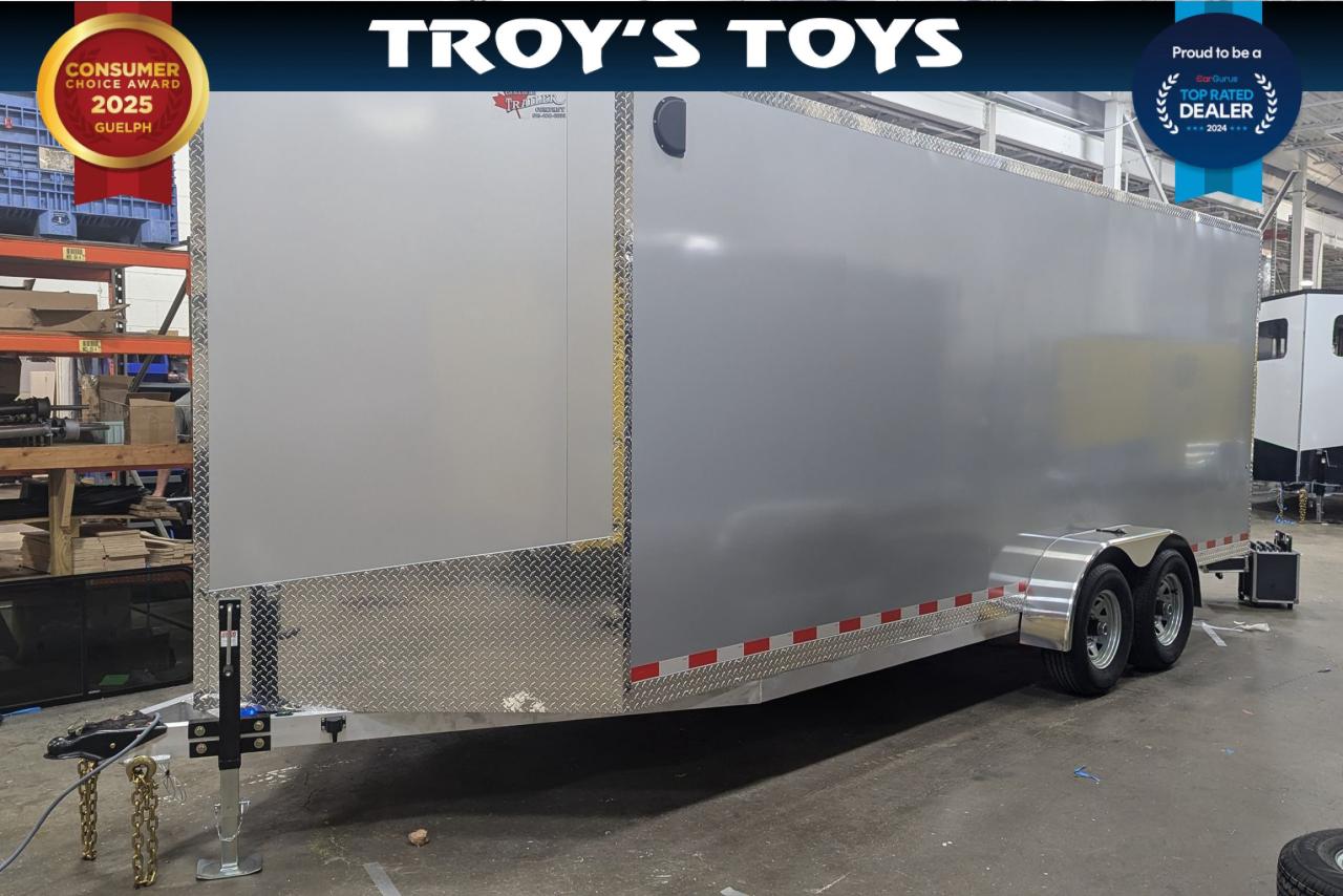 2024 Canadian Trailer Company 7x14 V Nose Cargo Trailer Aluminum Tandem Axle