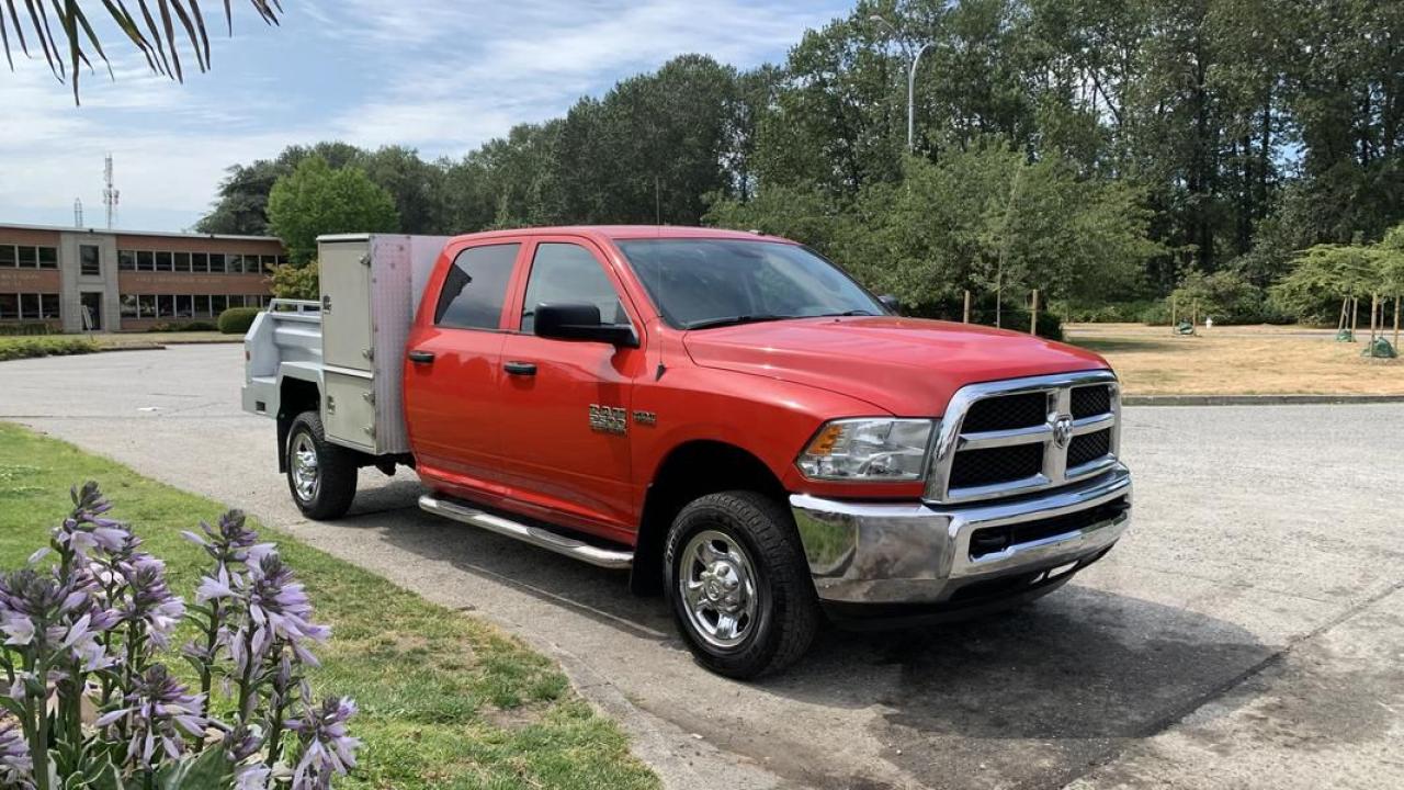 2013 RAM 2500 Tradesman Crew Cab LWB 4WD, 5.7L V8 OHV 16V engine, 8 cylinder, 4 door, automatic, 4WD, 4-Wheel ABS, cruise control, AM/FM radio, power door locks, power windows, power mirrors, red exterior, gray interior. Certificate and valid to June 2025  $23,510.00 plus $375 processing fee, $23,885.00 total payment obligation before taxes.  Listing report, warranty, contract commitment cancellation fee. All above specifications and information is considered to be accurate but is not guaranteed and no opinion or advice is given as to whether this item should be purchased. We do not allow test drives due to theft, fraud, acts of vandalism and undetectable impaired driving. Instead we provide the following benefits: Complimentary Warranty (with options to extend), Limited Money Back Satisfaction Guarantee on Fully Completed Contracts, Contract Commitment Cancellation, and an Open-Ended Sell-Back Option. Ask seller for details or call 604-522-REPO(7376) to confirm listing availability.