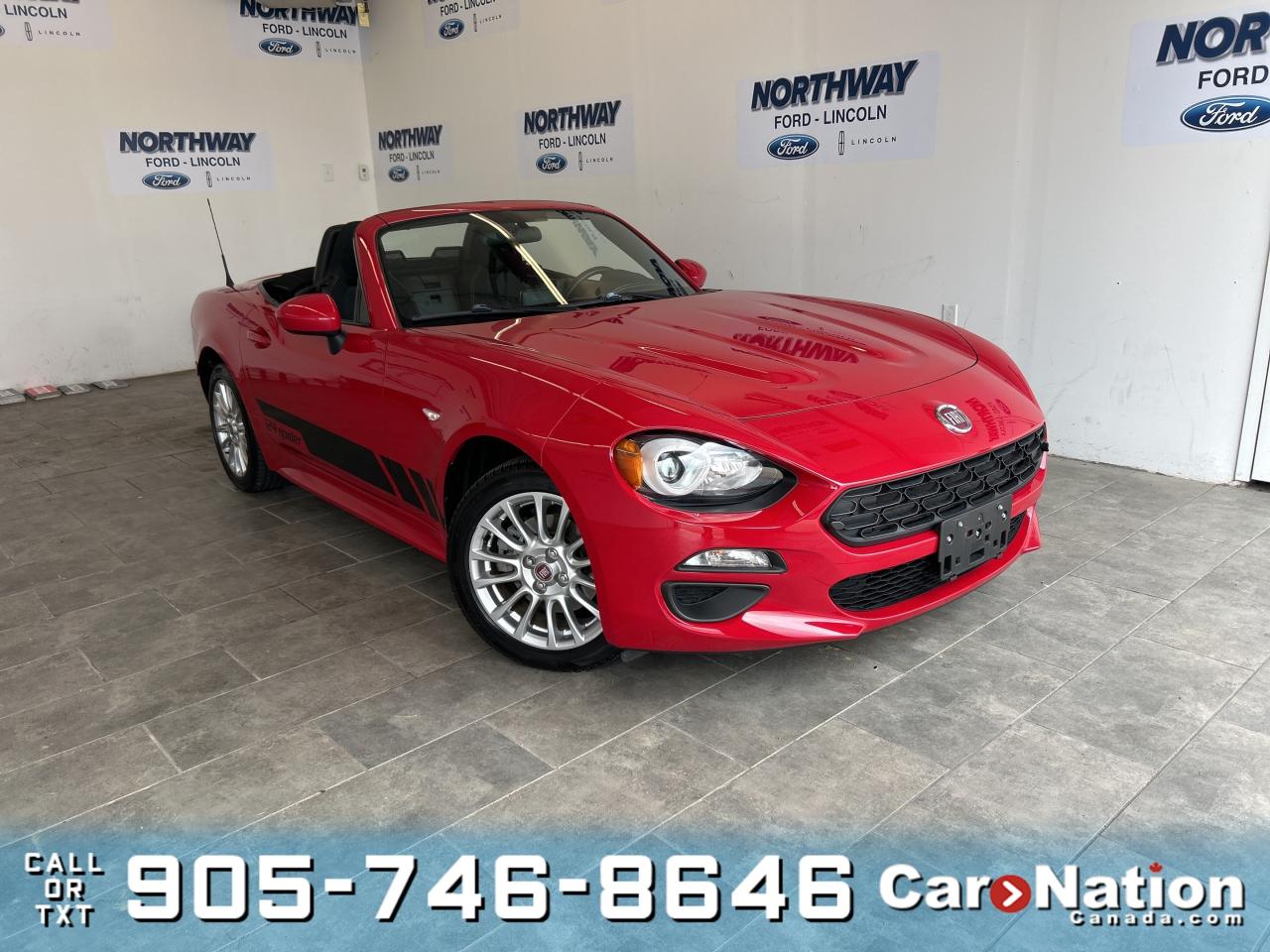 Used 2017 Fiat 124 Spider CLASSICA CONVERTIBLE NAVIGATION ONLY 50KM! for Sale in Brantford, Ontario