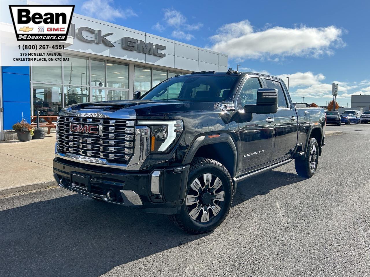 New 2024 GMC Sierra 2500 HD Denali DURAMAX 6.6L V8 WITH REMOTE START/ENTRY, HEATED SEATS, HEATED STEERING WHEEL, VENTILATED SEATS, SUNROOF, HD SURROUND VISION for sale in Carleton Place, ON