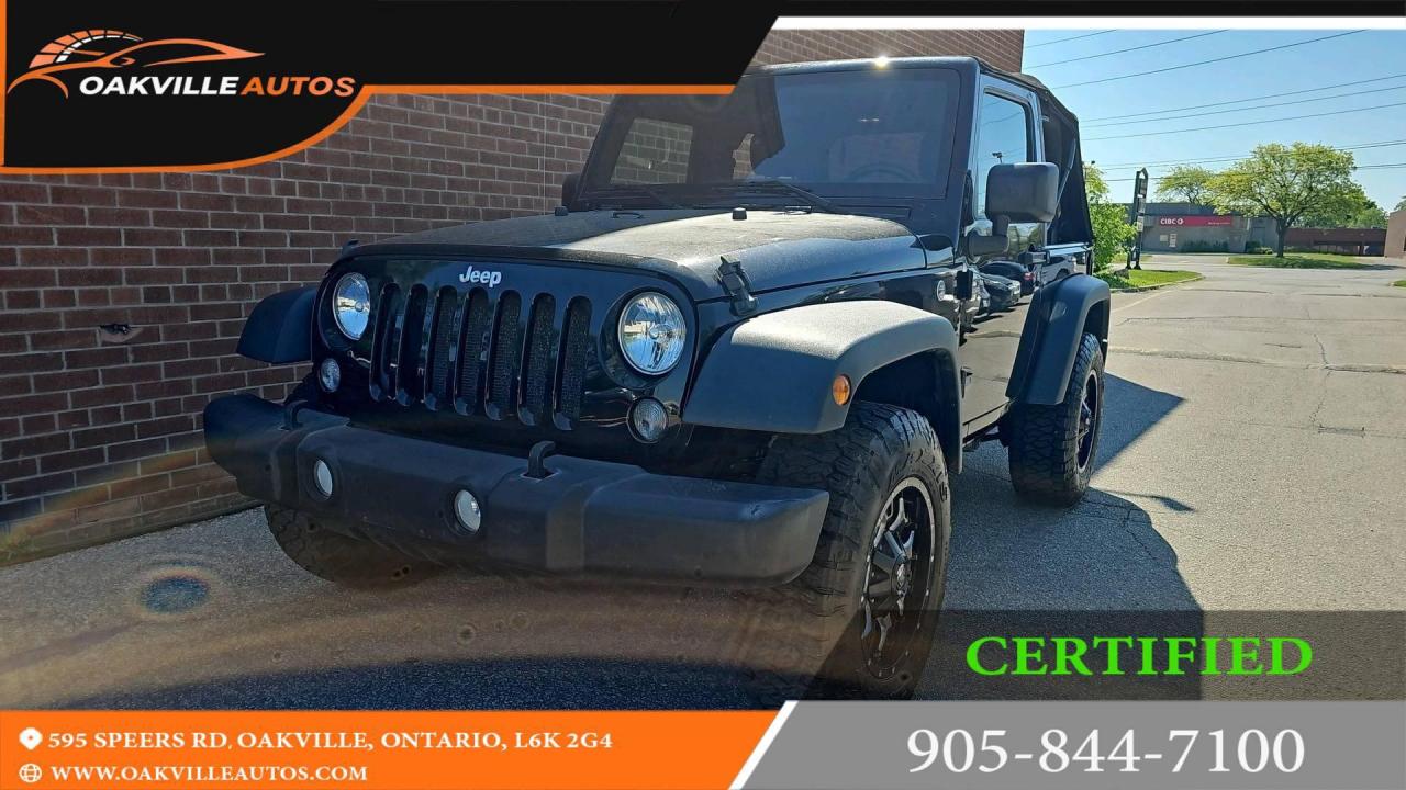 Used 2016 Jeep Wrangler 4WD 2dr Sport-6 SPEED MANUAL TARNSMITION- REBUILT TITIL for sale in Oakville, ON