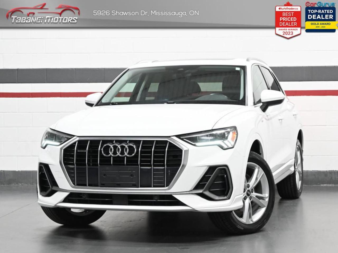 <b> Apple Carplay, Android Auto, S-Line, Panoramic Roof, Heated Seats & Steering Wheel, Audi Pre Sense, Side Assist, Lane Departure Warning, Park Aid! <br></b><br>  Tabangi Motors is family owned and operated for over 20 years and is a trusted member of the Used Car Dealer Association (UCDA). Our goal is not only to provide you with the best price, but, more importantly, a quality, reliable vehicle, and the best customer service. Visit our new 25,000 sq. ft. building and indoor showroom and take a test drive today! Call us at 905-670-3738 or email us at customercare@tabangimotors.com to book an appointment. <br><hr></hr>CERTIFICATION: Have your new pre-owned vehicle certified at Tabangi Motors! We offer a full safety inspection exceeding industry standards including oil change and professional detailing prior to delivery. Vehicles are not drivable, if not certified. The certification package is available for $595 on qualified units (Certification is not available on vehicles marked As-Is). All trade-ins are welcome. Taxes and licensing are extra.<br><hr></hr><br> <br>    <iframe width=100% height=350 src=https://www.youtube.com/embed/HY8ssj1mjho?si=NHq21kOQZMyGzkru title=YouTube video player frameborder=0 allow=accelerometer; autoplay; clipboard-write; encrypted-media; gyroscope; picture-in-picture; web-share referrerpolicy=strict-origin-when-cross-origin allowfullscreen></iframe><br><br><br> The smallest SUV in the Audi lineup, this 2021 Q3 is big on style, comfort, and capability. This  2021 Audi Q3 is for sale today in Mississauga. <br> <br>With plenty of style and Audis sporty design language, this aggressive 2021 Q3 is packed full of modern technology and luxurious features. The capability and utility in this compact crossover is second to none, with tons of extra space for all of your passengers. With an improved driving position the Q3s cabin is more luxurious, featuring ambient interior lighting, a fully digital gauge cluster, and contrasting microsuede on the dashboard and doors.This  SUV has 64,336 kms. Its  white in colour  . It has a 8 speed automatic transmission and is powered by a  228HP 2.0L 4 Cylinder Engine.  It may have some remaining factory warranty, please check with dealer for details. <br> <br>To apply right now for financing use this link : <a href=https://tabangimotors.com/apply-now/ target=_blank>https://tabangimotors.com/apply-now/</a><br><br> <br/><br>SERVICE: Schedule an appointment with Tabangi Service Centre to bring your vehicle in for all its needs. Simply click on the link below and book your appointment. Our licensed technicians and repair facility offer the highest quality services at the most competitive prices. All work is manufacturer warranty approved and comes with 2 year parts and labour warranty. Start saving hundreds of dollars by servicing your vehicle with Tabangi. Call us at 905-670-8100 or follow this link to book an appointment today! https://calendly.com/tabangiservice/appointment. <br><hr></hr>PRICE: We believe everyone deserves to get the best price possible on their new pre-owned vehicle without having to go through uncomfortable negotiations. By constantly monitoring the market and adjusting our prices below the market average you can buy confidently knowing you are getting the best price possible! No haggle pricing. No pressure. Why pay more somewhere else?<br><hr></hr>WARRANTY: This vehicle qualifies for an extended warranty with different terms and coverages available. Dont forget to ask for help choosing the right one for you.<br><hr></hr>FINANCING: No credit? New to the country? Bankruptcy? Consumer proposal? Collections? You dont need good credit to finance a vehicle. Bad credit is usually good enough. Give our finance and credit experts a chance to get you approved and start rebuilding credit today!<br> o~o