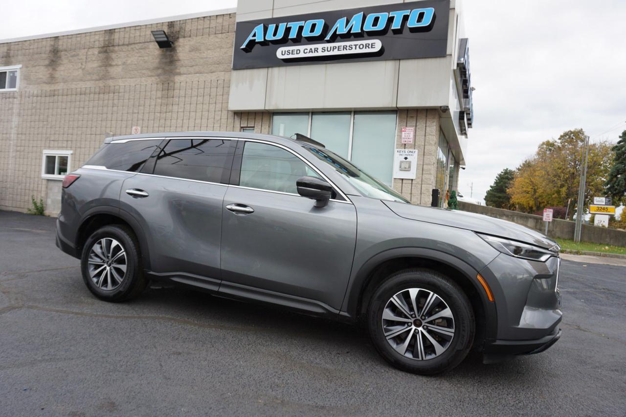 Used 2022 Infiniti QX60 PURE AWD CERTIFIED *7 SEATS* CERTIFIED CAMERA BLUETOOTH PANO SUNROOF LEATHER HEATED SEATS CRUISE ALLOYS for sale in Burlington, ON