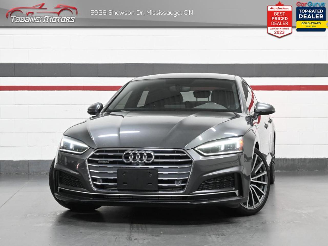 <b>Apple Carplay, Android Auto, S-Line, 360 Camera, Bang & Olufsen Audio, Navigation, Sunroof, Heated Seats, Audi Pre Sense, Audi Side Assist, Park Aid!</b><br>  Tabangi Motors is family owned and operated for over 20 years and is a trusted member of the Used Car Dealer Association (UCDA). Our goal is not only to provide you with the best price, but, more importantly, a quality, reliable vehicle, and the best customer service. Visit our new 25,000 sq. ft. building and indoor showroom and take a test drive today! Call us at 905-670-3738 or email us at customercare@tabangimotors.com to book an appointment. <br><hr></hr>CERTIFICATION: Have your new pre-owned vehicle certified at Tabangi Motors! We offer a full safety inspection exceeding industry standards including oil change and professional detailing prior to delivery. Vehicles are not drivable, if not certified. The certification package is available for $595 on qualified units (Certification is not available on vehicles marked As-Is). All trade-ins are welcome. Taxes and licensing are extra.<br><hr></hr><br> <br><iframe width=100% height=350 src=https://www.youtube.com/embed/KhsgzJeMd6E?si=hhBZw7LHDJNjrqYu title=YouTube video player frameborder=0 allow=accelerometer; autoplay; clipboard-write; encrypted-media; gyroscope; picture-in-picture; web-share referrerpolicy=strict-origin-when-cross-origin allowfullscreen></iframe><br><br><br>   Blending hatchback versatility, sedan spaciousness, and coupe styling, the A5 Sportback is a masterstroke by Audi. -Car and Driver This  2019 Audi A5 Sportback is for sale today in Mississauga. <br> <br>Spirited styling, dynamic handling, and intelligent technologies help define this Audi A5 Sportback. When you get behind the wheel of this sleek luxury car, youre putting your priorities on design and performance in motion. The exterior makes a bold, yet subtle statement while the premium interior makes sure you get where youre going in comfort. Its hatchback design adds a measure of practicality while retaining coupe-like styling. Experience a different kind of luxury with this Audi A5 Sportback. This  hatchback has 60,159 kms. Its  grey in colour  . It has a 7 speed automatic transmission and is powered by a  248HP 2.0L 4 Cylinder Engine.  It may have some remaining factory warranty, please check with dealer for details.  This vehicle has been upgraded with the following features: Air, Rear Air, Tilt, Cruise, Power Windows, Power Locks, Power Mirrors. <br> <br>To apply right now for financing use this link : <a href=https://tabangimotors.com/apply-now/ target=_blank>https://tabangimotors.com/apply-now/</a><br><br> <br/><br>SERVICE: Schedule an appointment with Tabangi Service Centre to bring your vehicle in for all its needs. Simply click on the link below and book your appointment. Our licensed technicians and repair facility offer the highest quality services at the most competitive prices. All work is manufacturer warranty approved and comes with 2 year parts and labour warranty. Start saving hundreds of dollars by servicing your vehicle with Tabangi. Call us at 905-670-8100 or follow this link to book an appointment today! https://calendly.com/tabangiservice/appointment. <br><hr></hr>PRICE: We believe everyone deserves to get the best price possible on their new pre-owned vehicle without having to go through uncomfortable negotiations. By constantly monitoring the market and adjusting our prices below the market average you can buy confidently knowing you are getting the best price possible! No haggle pricing. No pressure. Why pay more somewhere else?<br><hr></hr>WARRANTY: This vehicle qualifies for an extended warranty with different terms and coverages available. Dont forget to ask for help choosing the right one for you.<br><hr></hr>FINANCING: No credit? New to the country? Bankruptcy? Consumer proposal? Collections? You dont need good credit to finance a vehicle. Bad credit is usually good enough. Give our finance and credit experts a chance to get you approved and start rebuilding credit today!<br> o~o