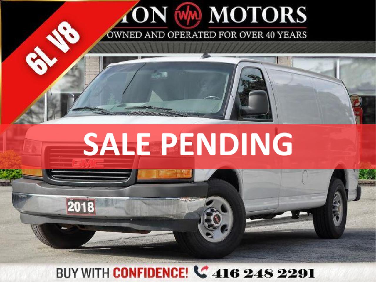 2018 GMC Savana 3500 SLIDING DOOR*SHELVING*POWER DOOR LOCKS*REVCAM