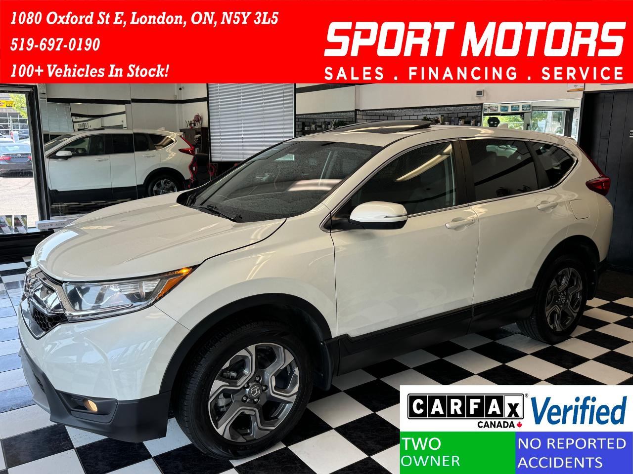 2017 Honda CR-V EX-L AWD+NewBrakes+Roof+AdaptiveCruise+CleanCarfax