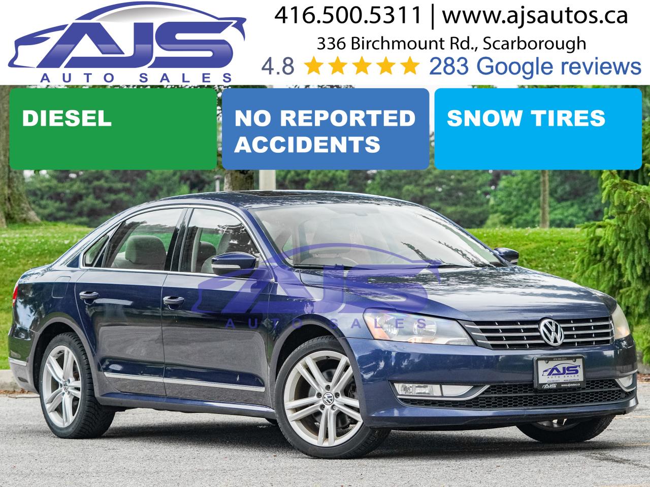 Used 2013 Volkswagen Passat TDI SEL HIGHLINE for sale in Toronto, ON