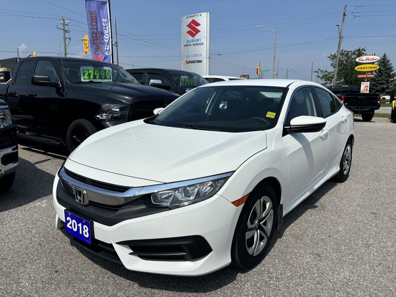 Used 2018 Honda Civic LX ~Bluetooth ~Backup Camera ~Heated Seats for sale in Barrie, ON