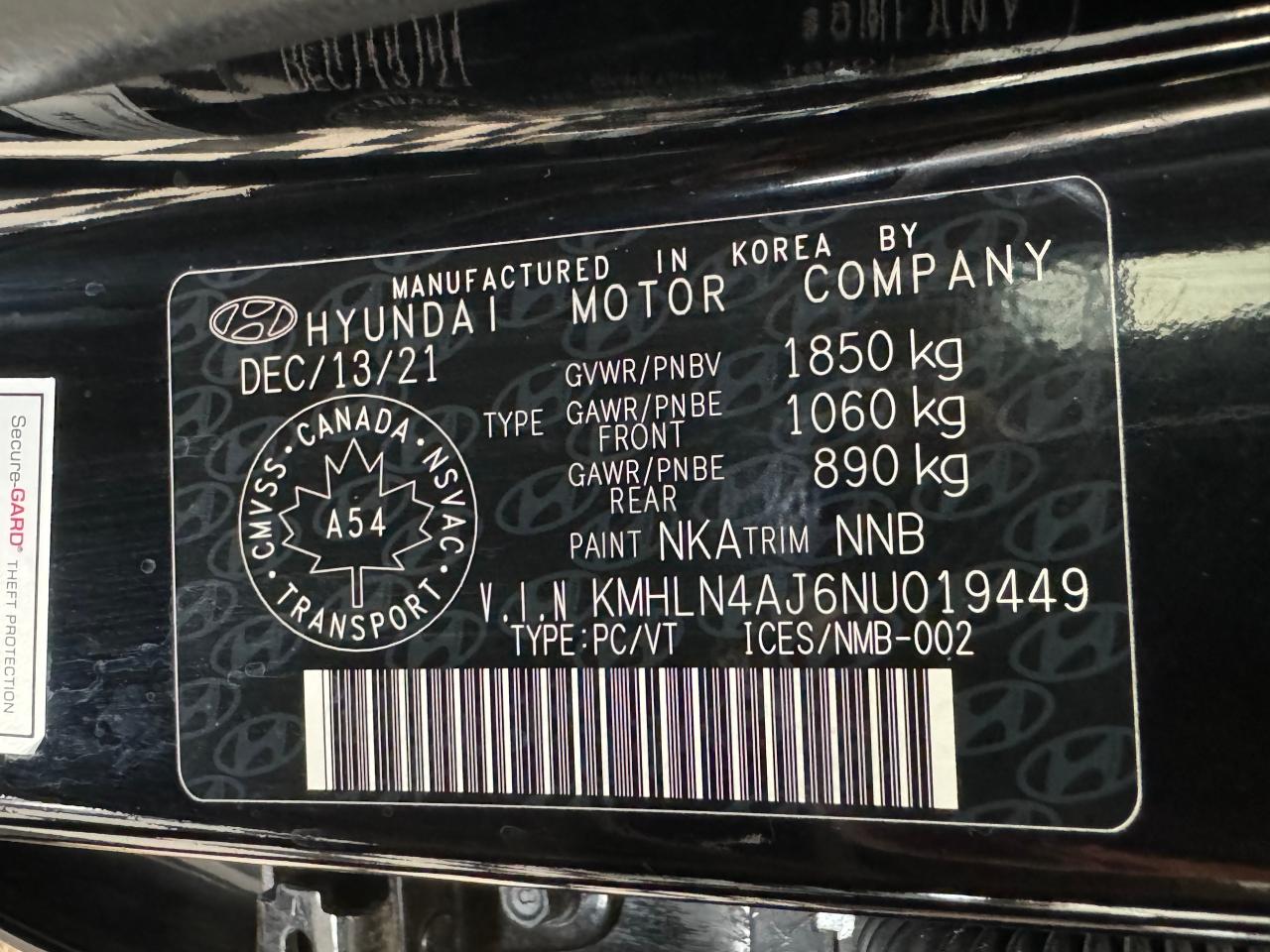 2022 Hyundai Elantra Hybrid ULTIMATE+Roof+Heated Leather+CLEAN CARFAX - Photo #45