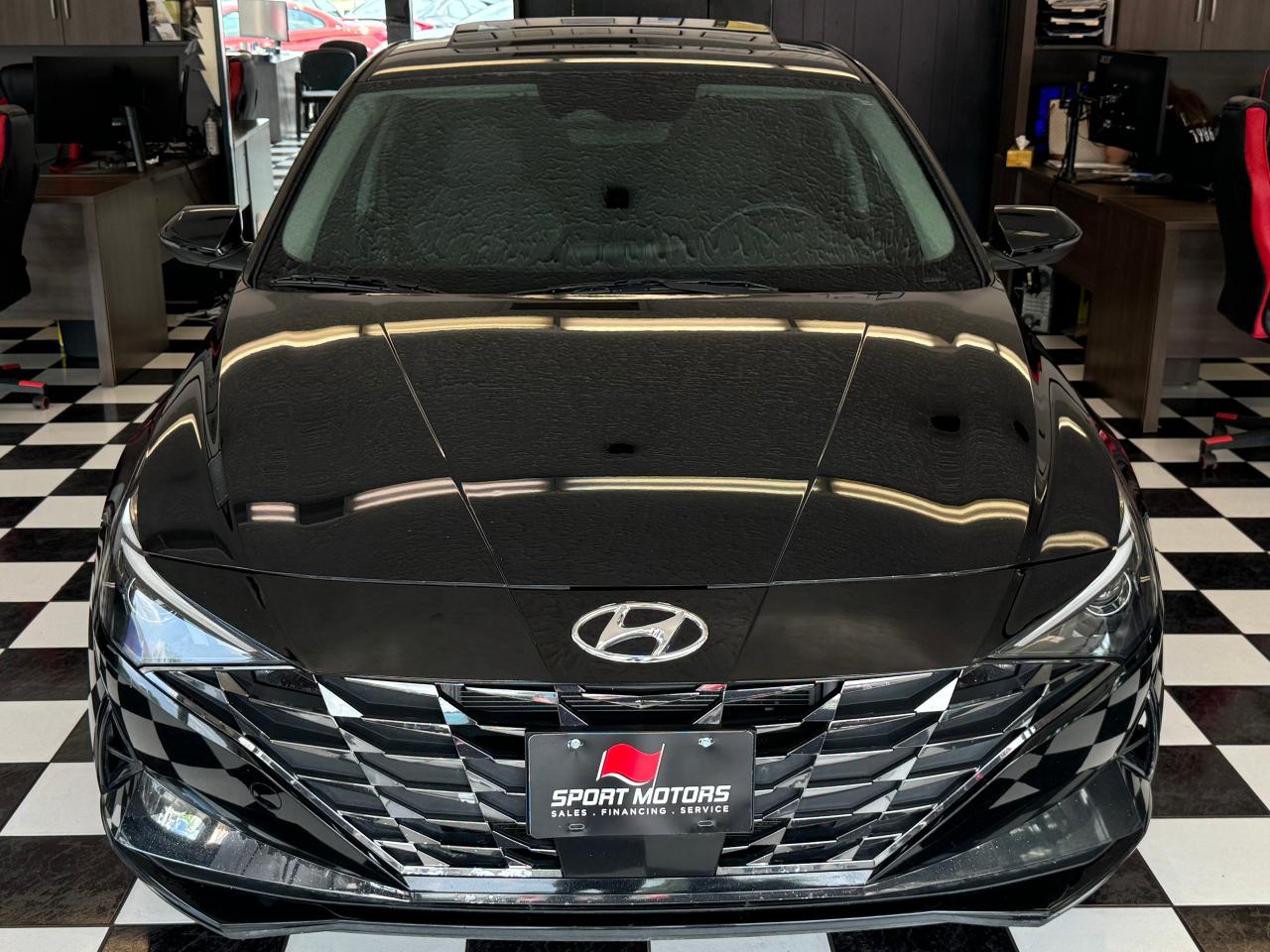 2022 Hyundai Elantra Hybrid ULTIMATE+Roof+Heated Leather+CLEAN CARFAX - Photo #10