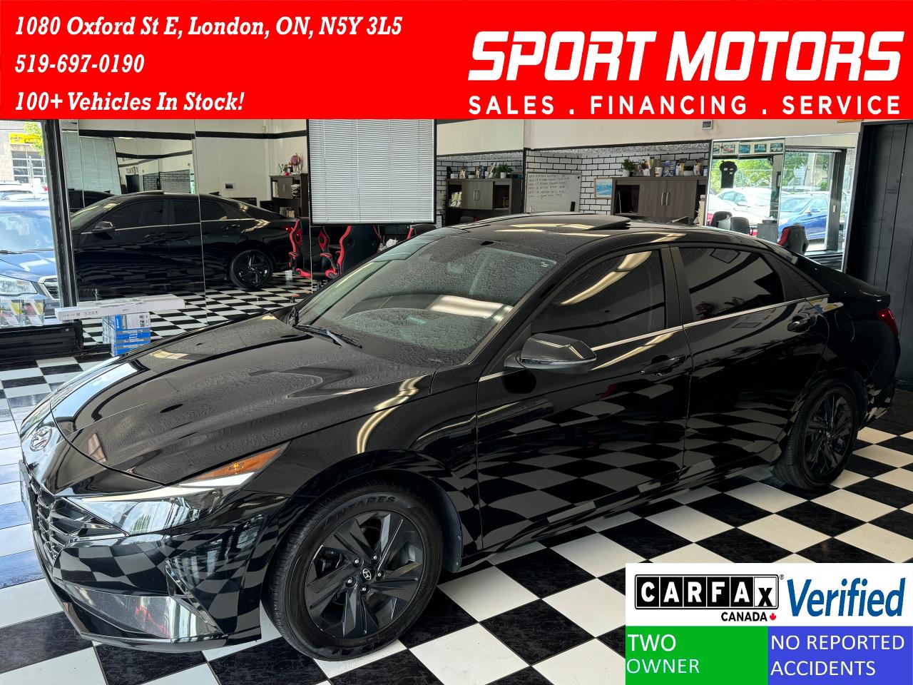 2022 Hyundai Elantra Hybrid ULTIMATE+Roof+Heated Leather+CLEAN CARFAX
