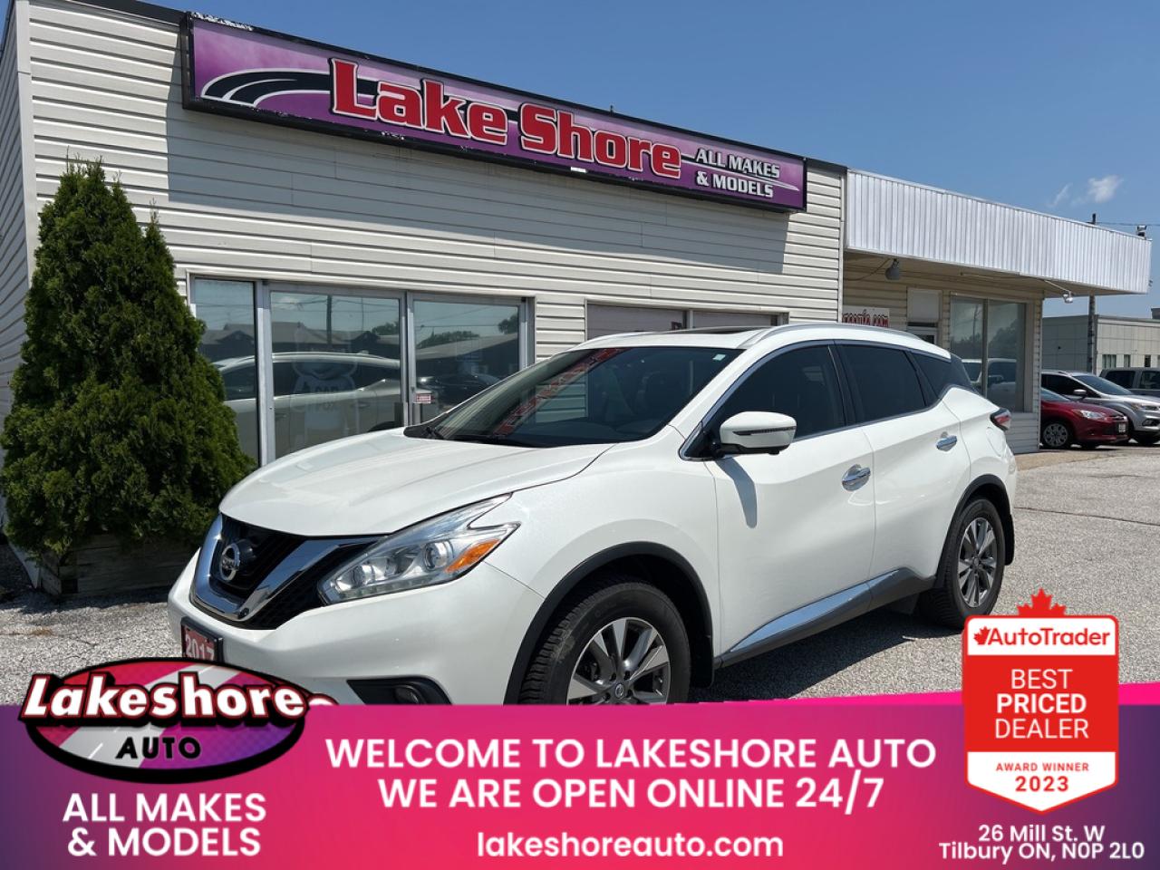 Used 2017 Nissan Murano SL for sale in Tilbury, ON