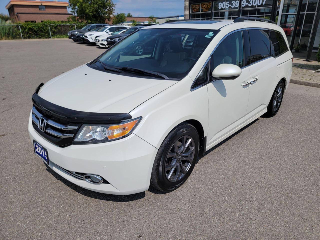 <p>LOADED 2015 HONDA ODYSSEY TOURING!!! NAVI, REVERSE CAMERA, PARKING SENSORS, HEATED SEATS, SUNROOF, POWERS SLIDING DOORS, REAR ENTERTAINMENT & MORE! VERY CLEAN, DRIVES GREAT!! CALL TODAY!!</p><p> </p><p>THE FULL CERTIFICATION COST OF THIS VEICHLE IS AN <strong>ADDITIONAL $690+HST</strong>. THE VEHICLE WILL COME WITH A FULL VAILD SAFETY AND 36 DAY SAFETY ITEM WARRANTY. THE OIL WILL BE CHANGED, ALL FLUIDS TOPPED UP AND FRESHLY DETAILED. WE AT TWIN OAKS AUTO STRIVE TO PROVIDE YOU A HASSLE FREE CAR BUYING EXPERIENCE! WELL HAVE YOU DOWN THE ROAD QUICKLY!!! </p><p><strong>Financing Options Available!</strong></p><p><strong>TO CALL US 905-339-3330 </strong></p><p>We are located @ 2470 ROYAL WINDSOR DRIVE (BETWEEN FORD DR AND WINSTON CHURCHILL) OAKVILLE, ONTARIO L6J 7Y2</p><p>PLEASE SEE OUR MAIN WEBSITE FOR MORE PICTURES AND CARFAX REPORTS</p><p><span style=font-size: 18pt;>TwinOaksAuto.Com</span></p>