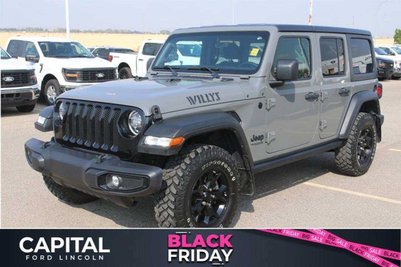 Used 2022 Jeep Wrangler Unlimited Willy's **One Owner, Clean SGI, 3.6L, Nav, Heated Seats** for sale in Regina, SK