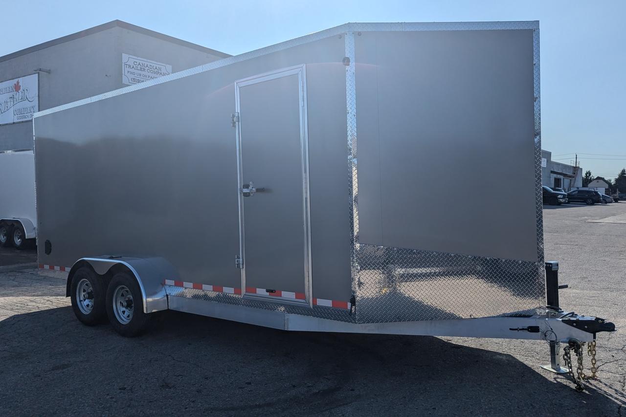 New 2024 Canadian Trailer Company 7x18 V-Nose Cargo Trailer Aluminum Tandem Axle for sale in Guelph, ON