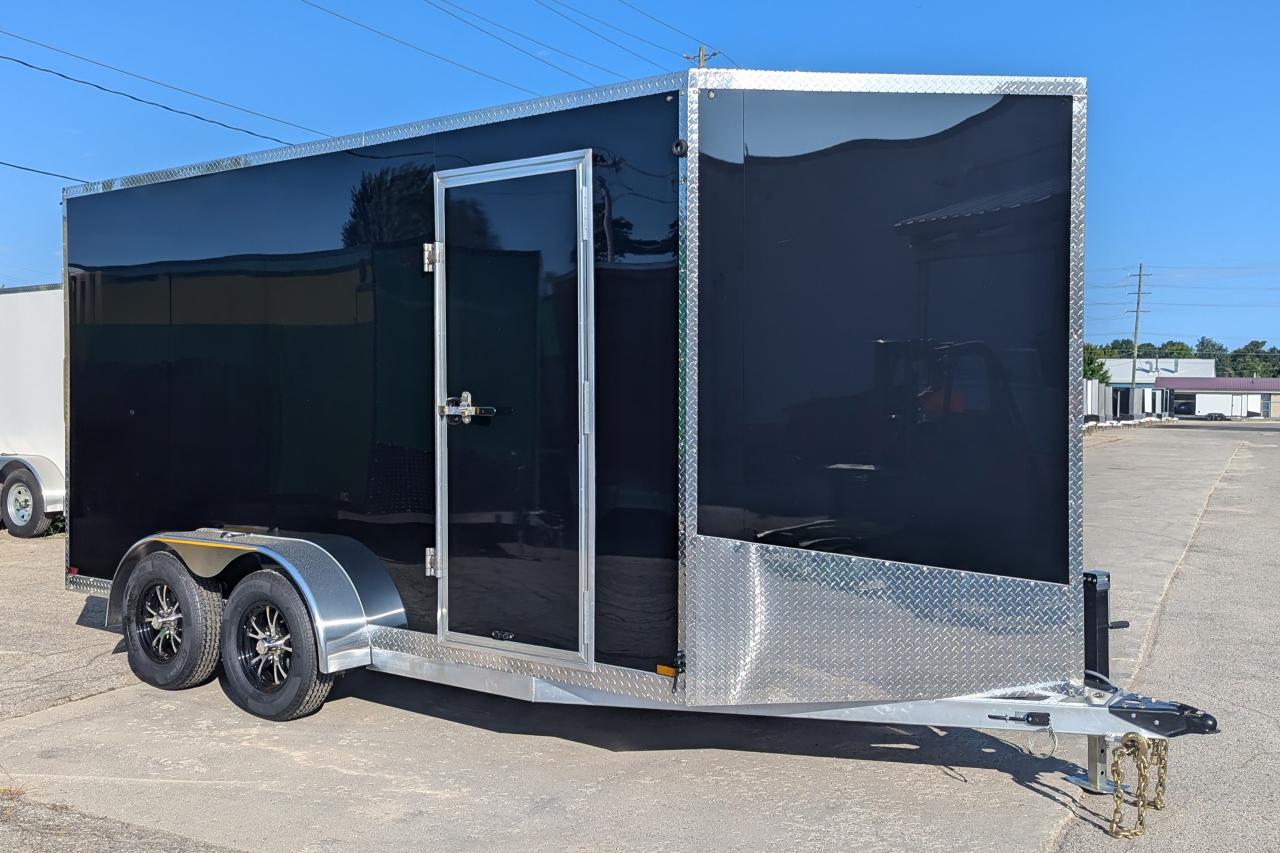 New 2024 Canadian Trailer Company 7x14 V Nose Cargo Trailer Aluminum Tandem Axle for sale in Guelph, ON