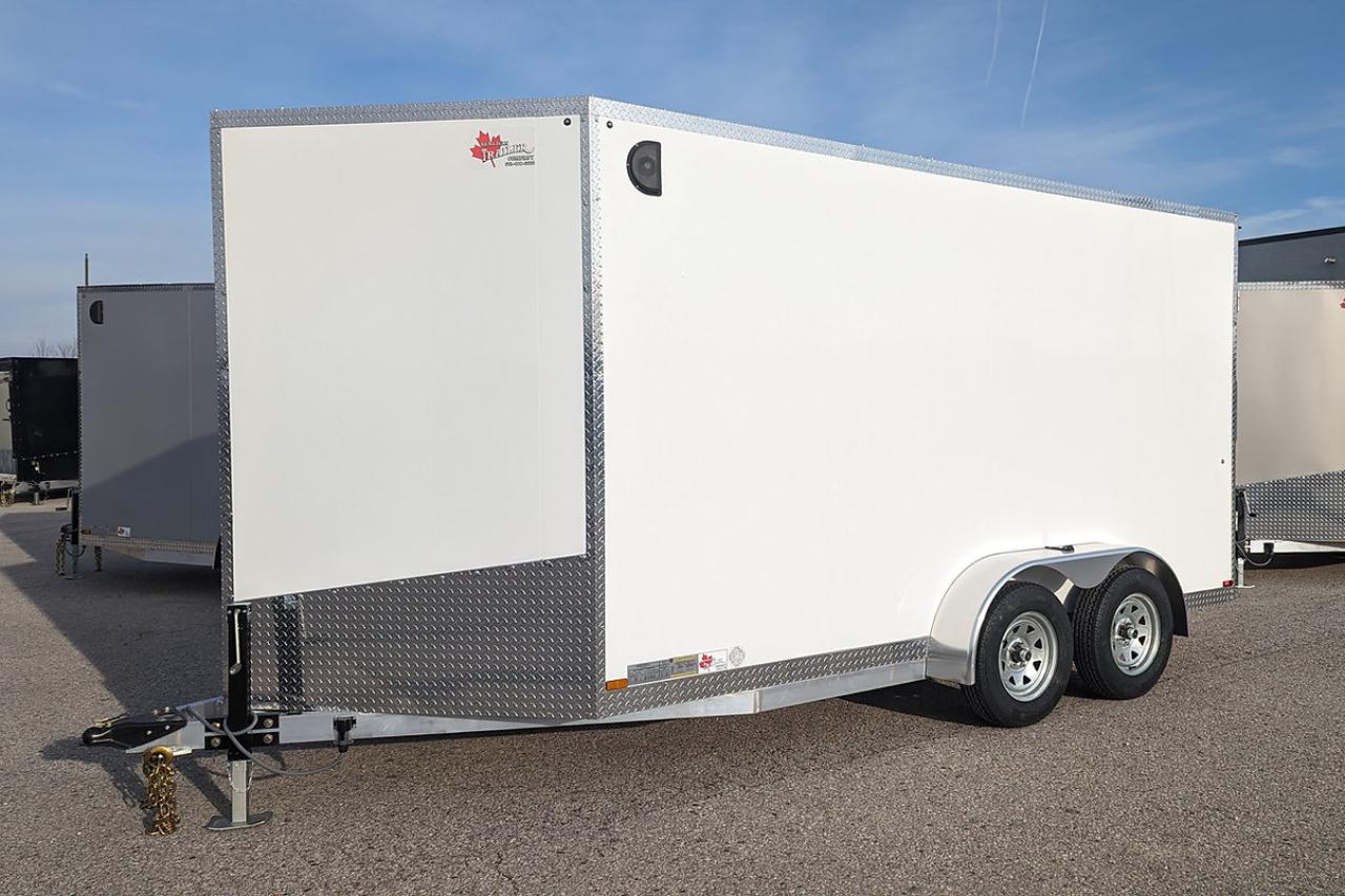 New 2024 Canadian Trailer Company 7x14 V Nose Cargo Trailer Aluminum Tandem Axle for sale in Guelph, ON