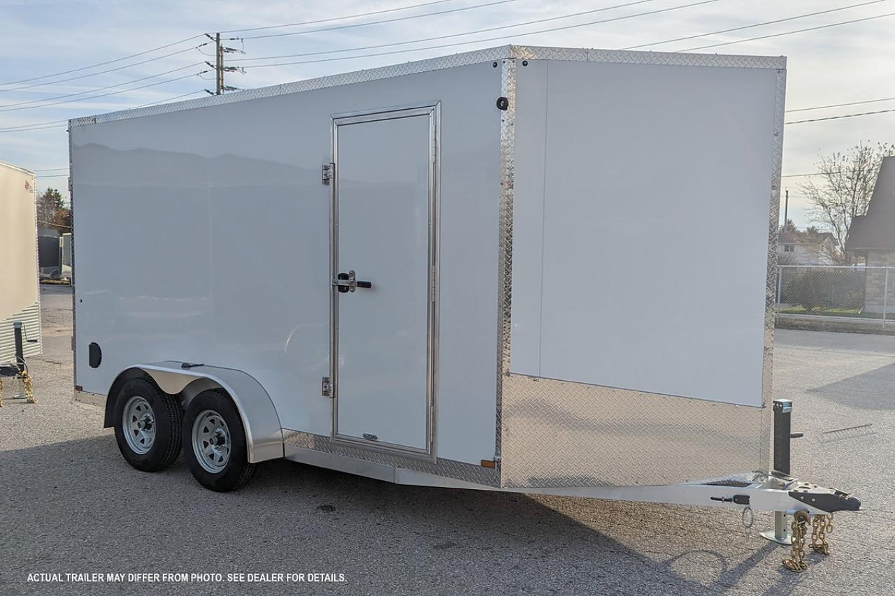 2024 Canadian Trailer Company 7x14 V Nose Cargo Trailer Aluminum Tandem Axle Photo9