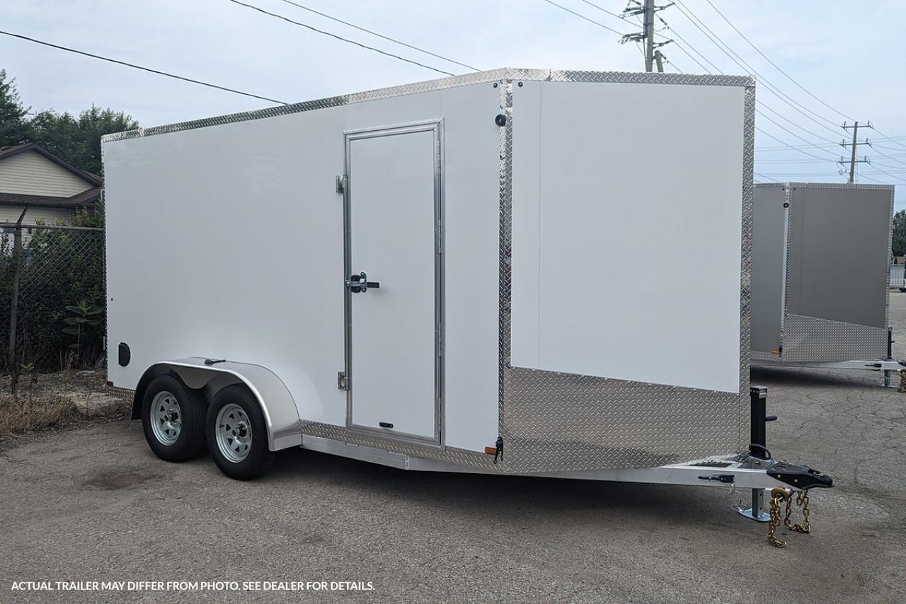 New 2024 Canadian Trailer Company 7x14 V Nose Cargo Trailer Aluminum Tandem Axle for sale in Guelph, ON