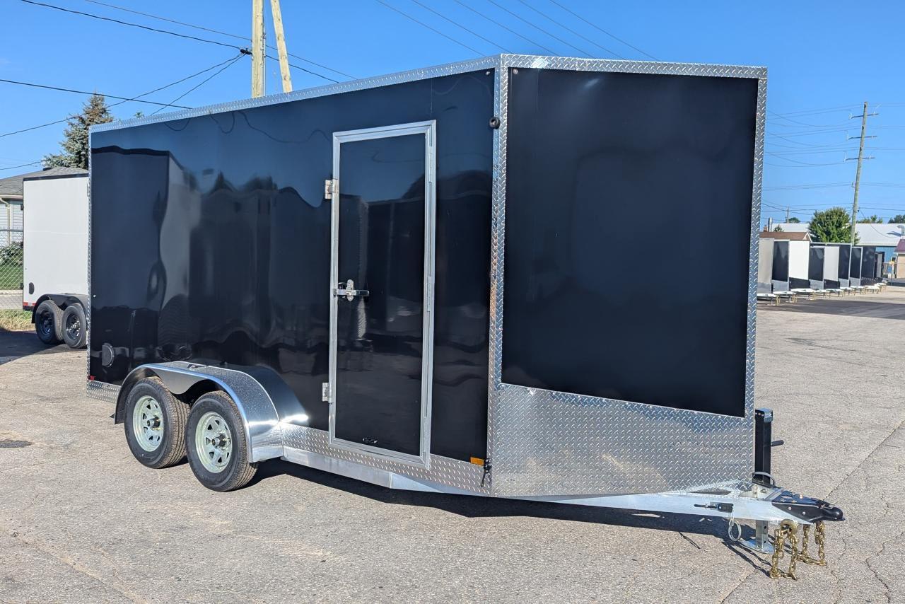 2024 Canadian Trailer Company 7x14 V Nose Cargo Trailer Aluminum Tandem Axle